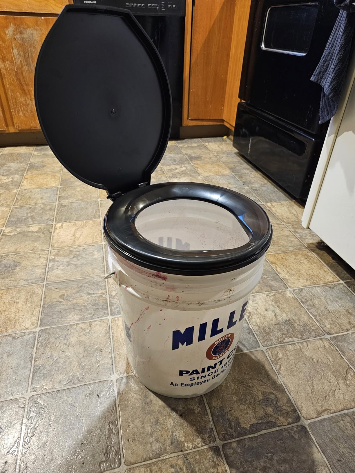 72 HRS Premium Portable Camping Toilet Seat with Lid for 5 Gallon Buckets, Outdoor Camping, Hiking, Emergencies - Perfect for Emergency Preparedness, Backcountry, Car, Boat, Road Trips (No Bucket) customer photo 2