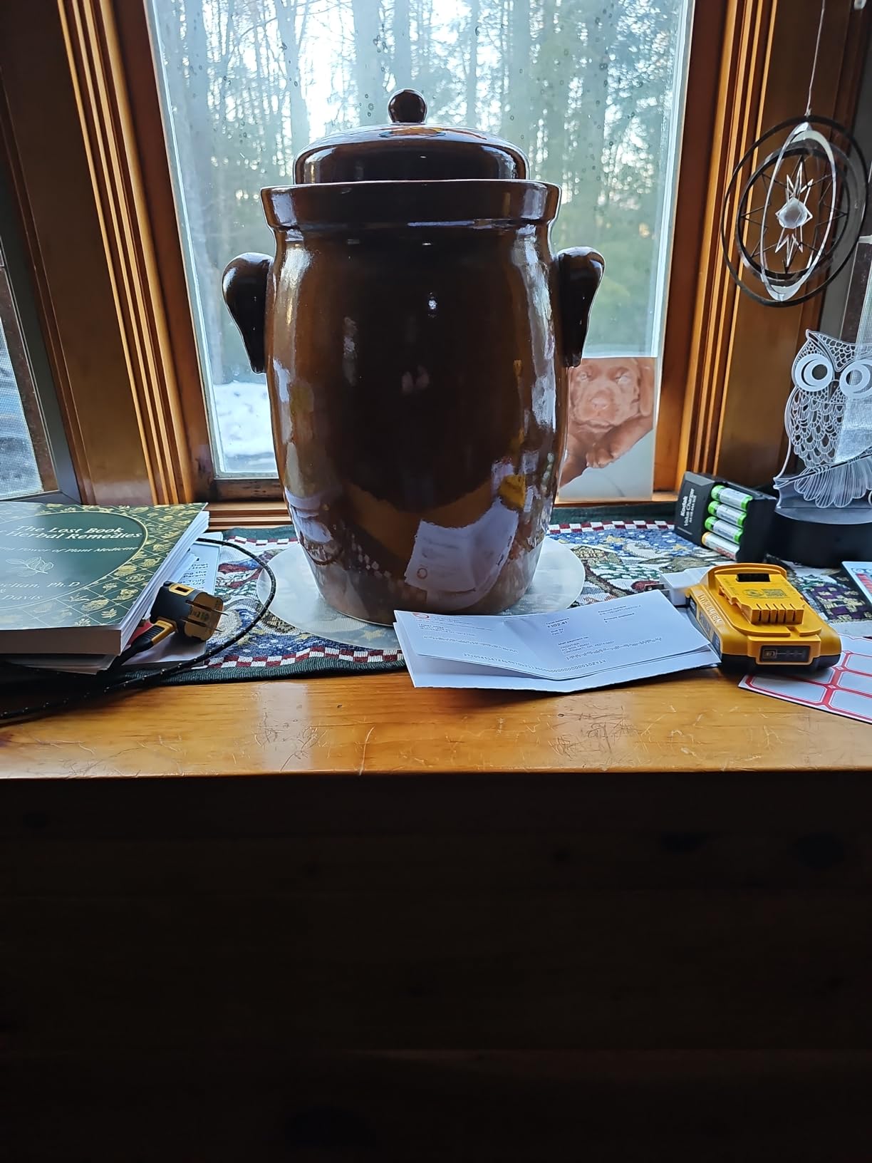 10L (2.36 Gal) K&K Keramik German Made Fermenting Crock Pot, Kerazo F2, Plus Beech wood Tamper customer photo 1
