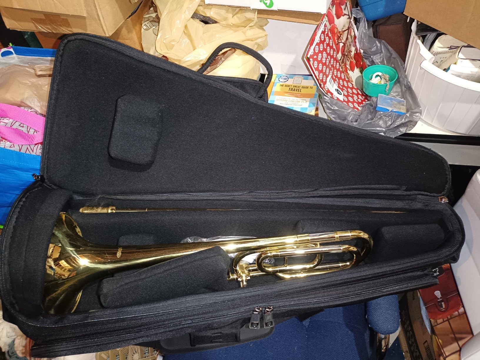 Pro Tec Gig Explorer Series Tenor Trombone Bag with Sheet Music Pocket (C239X) Black customer photo 2
