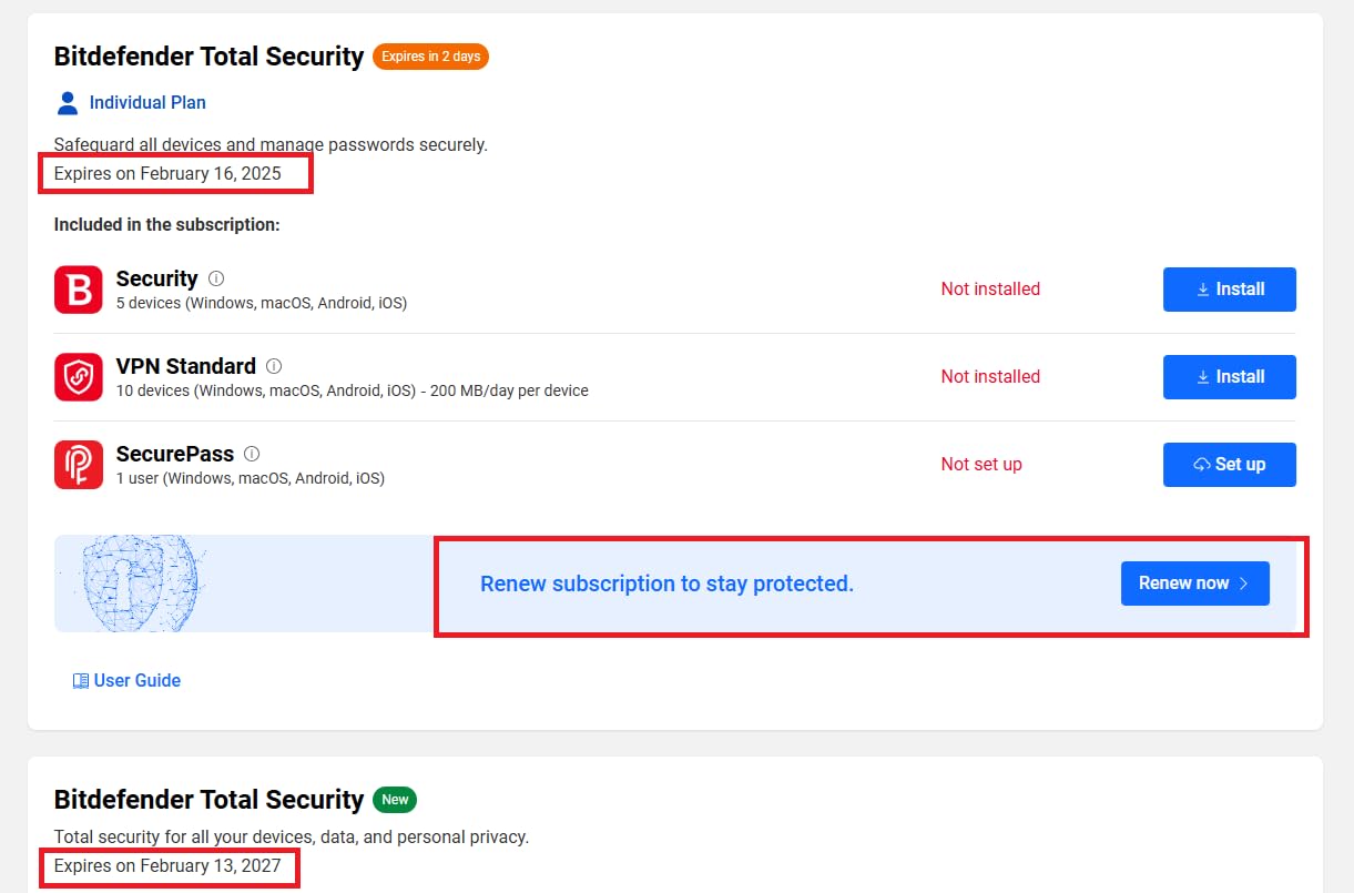 Bitdefender Total Security 2026 - Complete Antivirus and Internet Security Suite - 5 Devices | 1 Year Subscription | PC/Mac | Activation Code by Mail customer photo 1