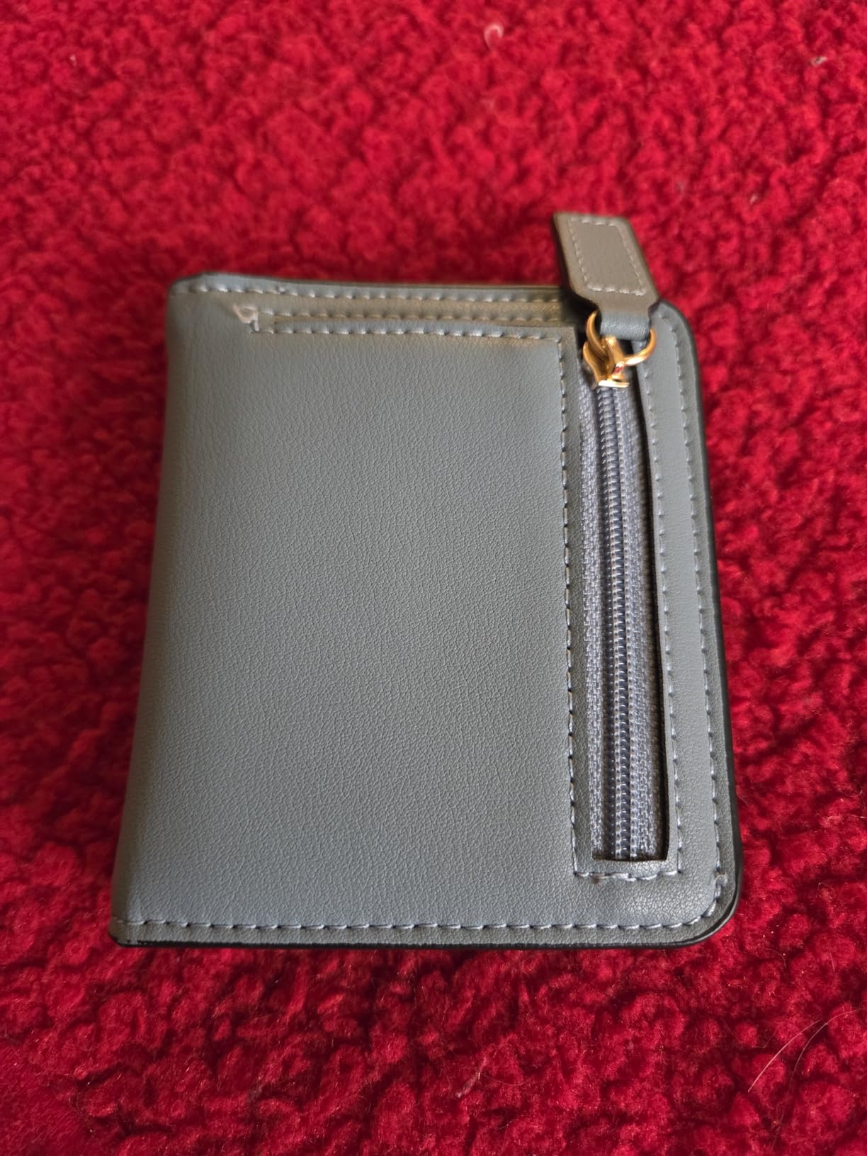 Women's Small Slim Leather Wallet with RFID Protection, Compact Bifold Mini Purse with Clear ID Window customer photo 1