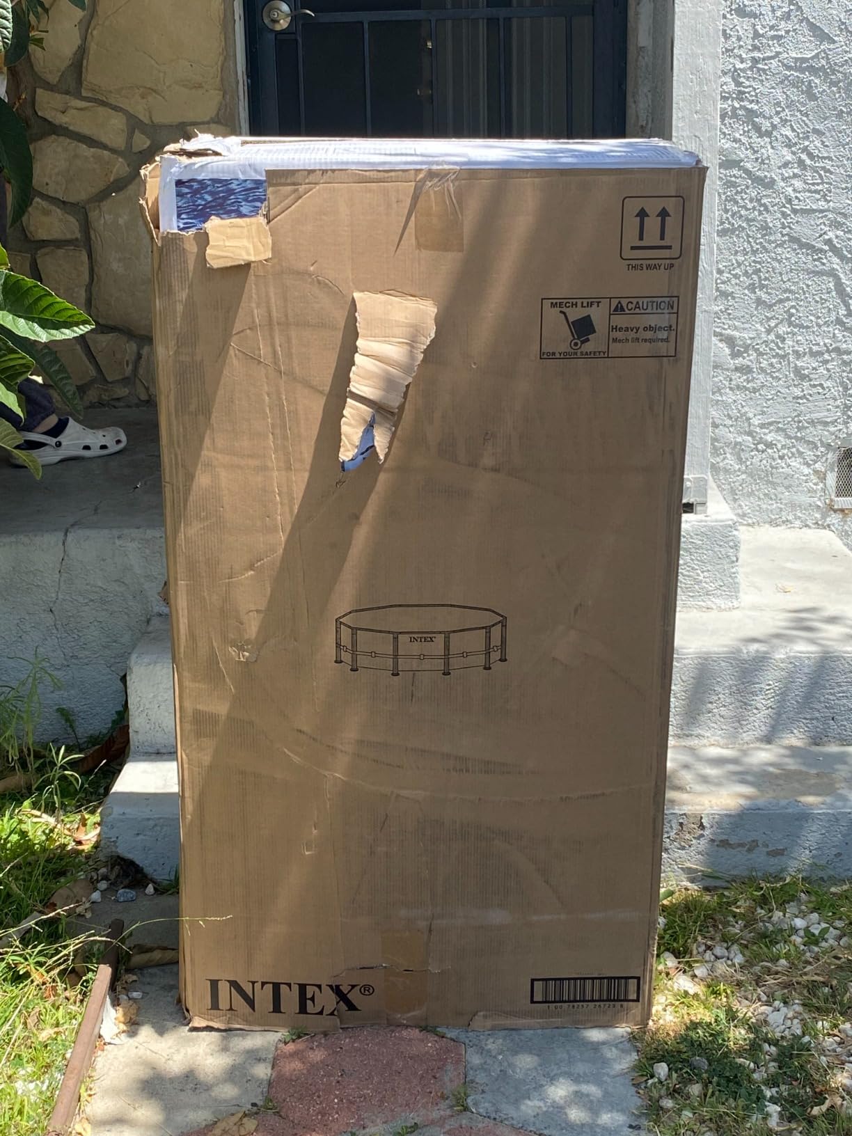 Intex 26723EH Prism Frame Premium Above Ground Swimming Pool Set: 15ft x 42in - Includes 1000 GPH Cartridge Filter Pump - Removable Ladder - Pool Cover - Ground Cloth customer photo 2