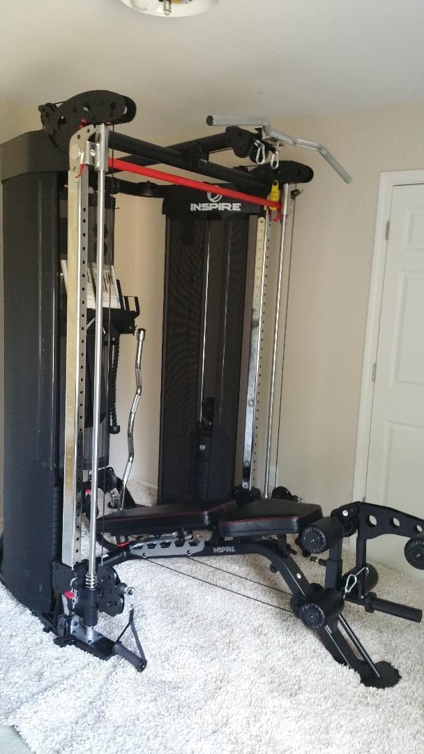 Inspire Fitness FTX Functional Trainer - Compact at Home Workout Machine with Accessories - Home Gym Cable Machine and Two 165 lb Weight Stacks customer photo 2
