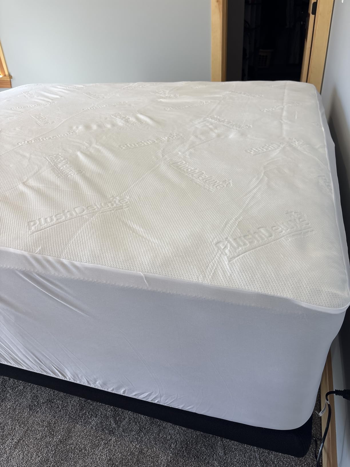 PlushDeluxe Premium Bamboo Mattress Protector - Queen Size, Waterproof, & Ultra Soft Breathable Noiseless Washable Bed Mattress Cover for Comfort & Protection customer photo 1