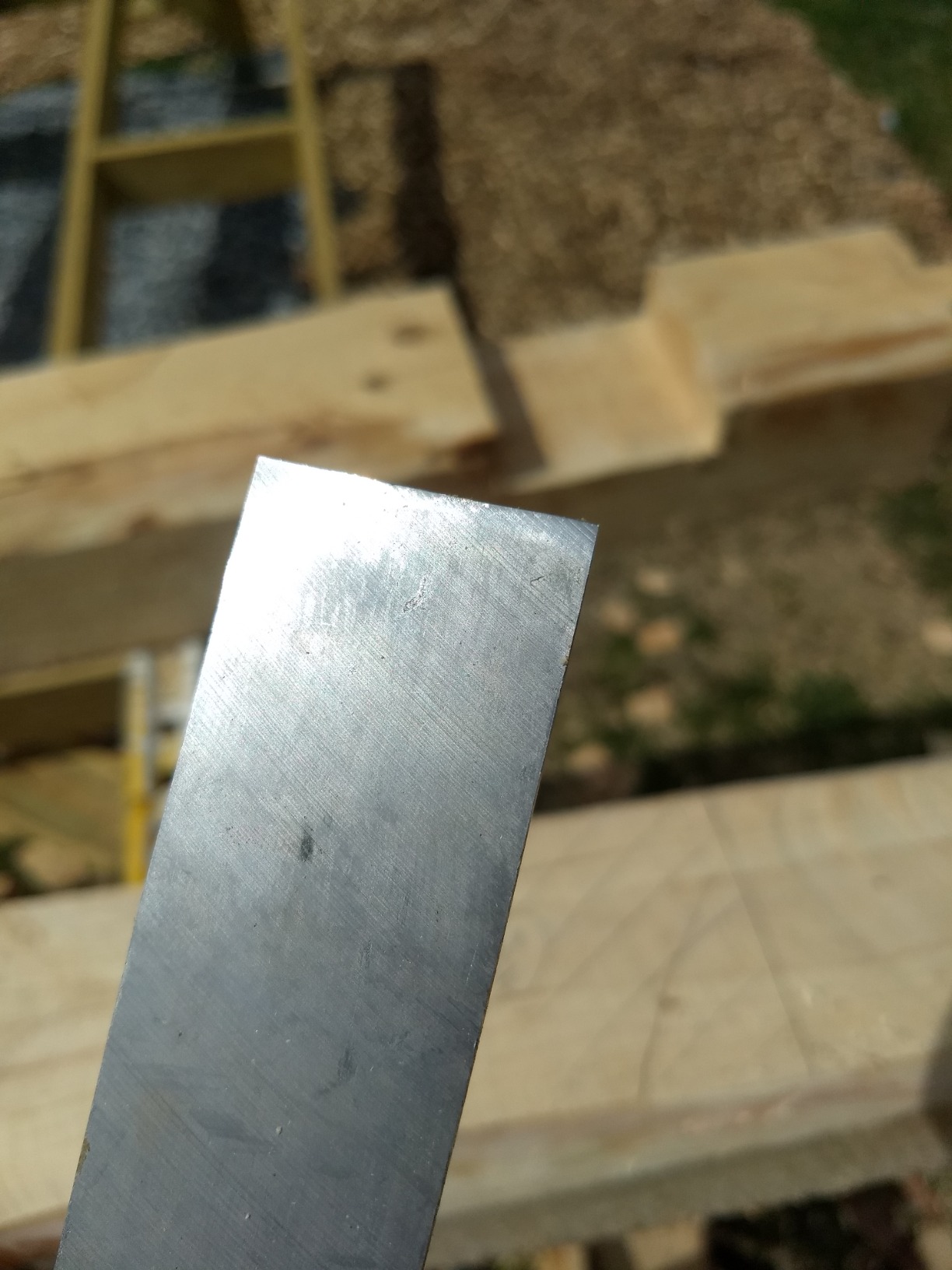 Arno 467863 Solid Steel French Timber Framing Slick Chisel 35 mm (1-3/8 Inch) Wide x 14 Inches Long RC 58-60 PVC Dipped Handles customer photo 1