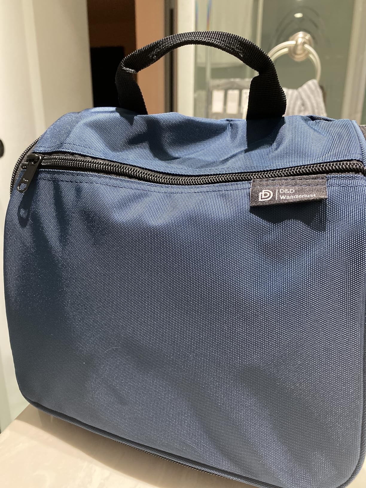 D&D Wanderlust D&D Hanging Travel Toiletry Bag for Men and Women - Cosmetics, Makeup and Toiletries Organizer Kit with 10 Compartments customer photo 1