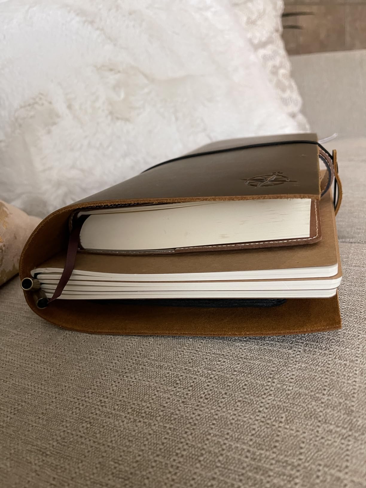 WANDERINGS A5 Travelers Notebook/Handcrafted Genuine Leather Journal - 6