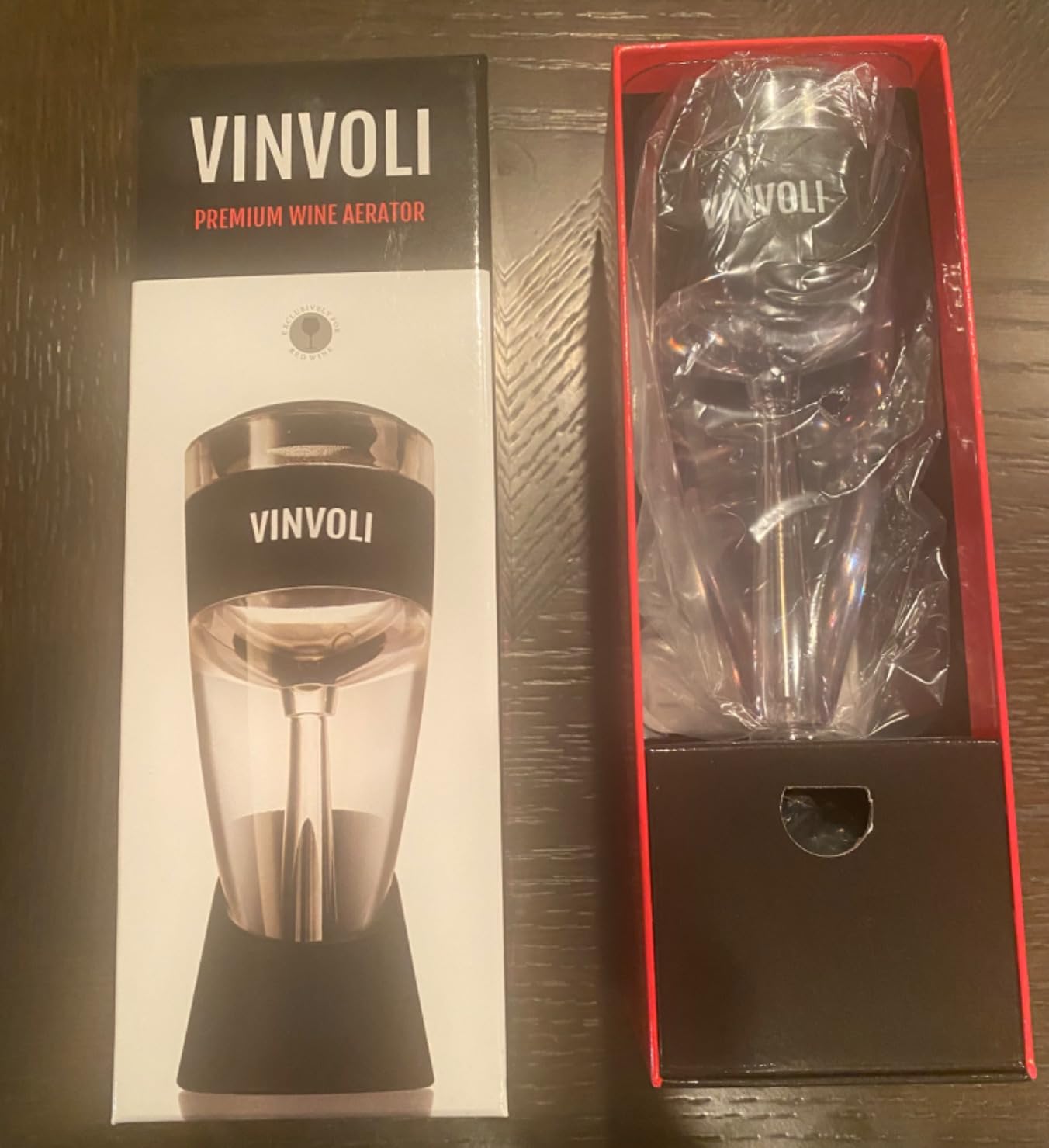 Vinvoli Wine Aerator - Deluxe 2026 Aerator Decanter with Unique Superior Three-Stage Aeration, Sediment Filter, No-Drip Stand - Quality and Convenience for Lovers and Sommeliers customer photo 1
