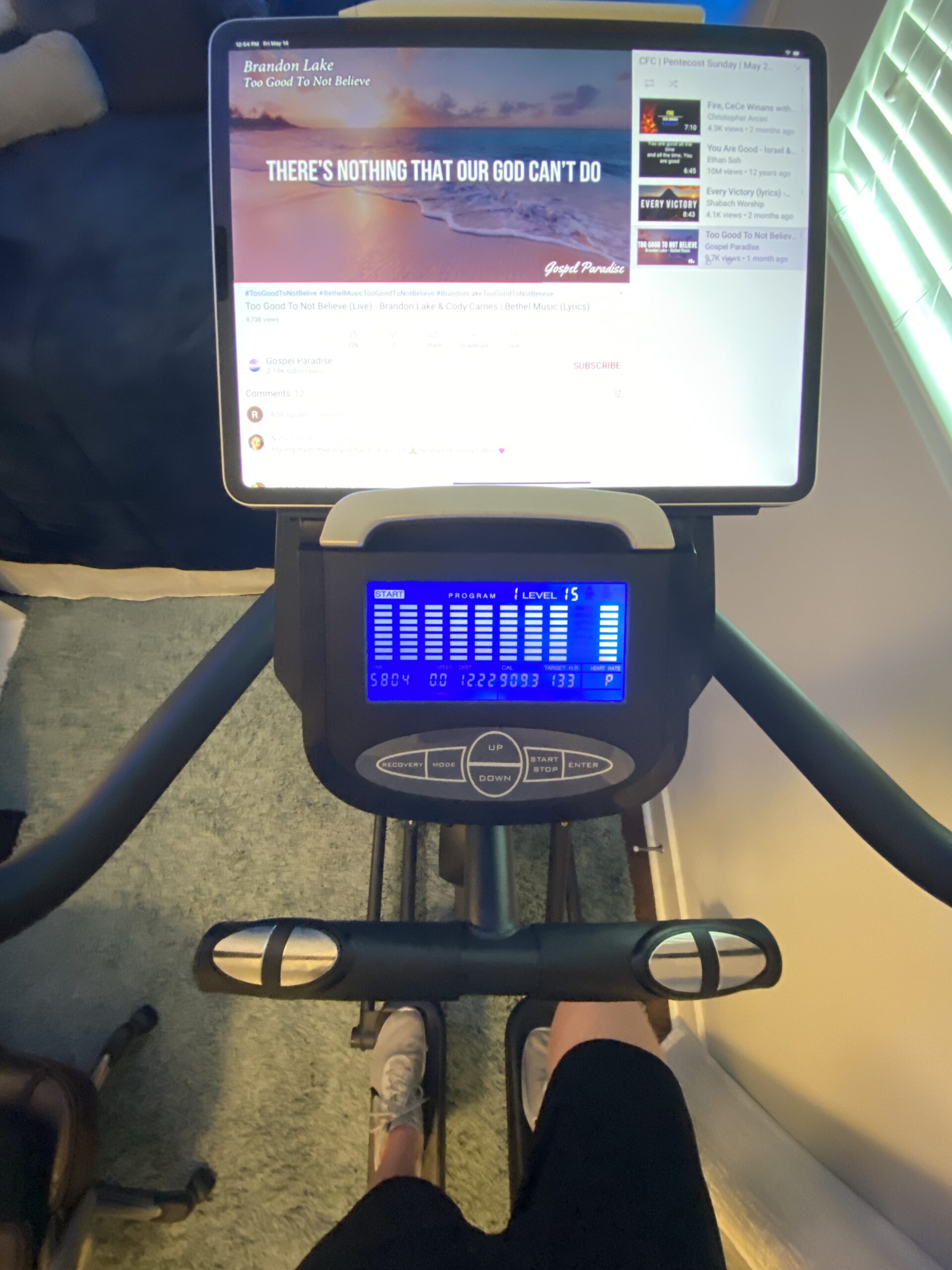 Sunny Health & Fitness Magnetic Elliptical Machine with Adjustable Resistance, Fully Body Workout for Home with Pulse Sensor Monitor, Long Stride Low-Impact Workout with SunnyFit App Access customer photo 2