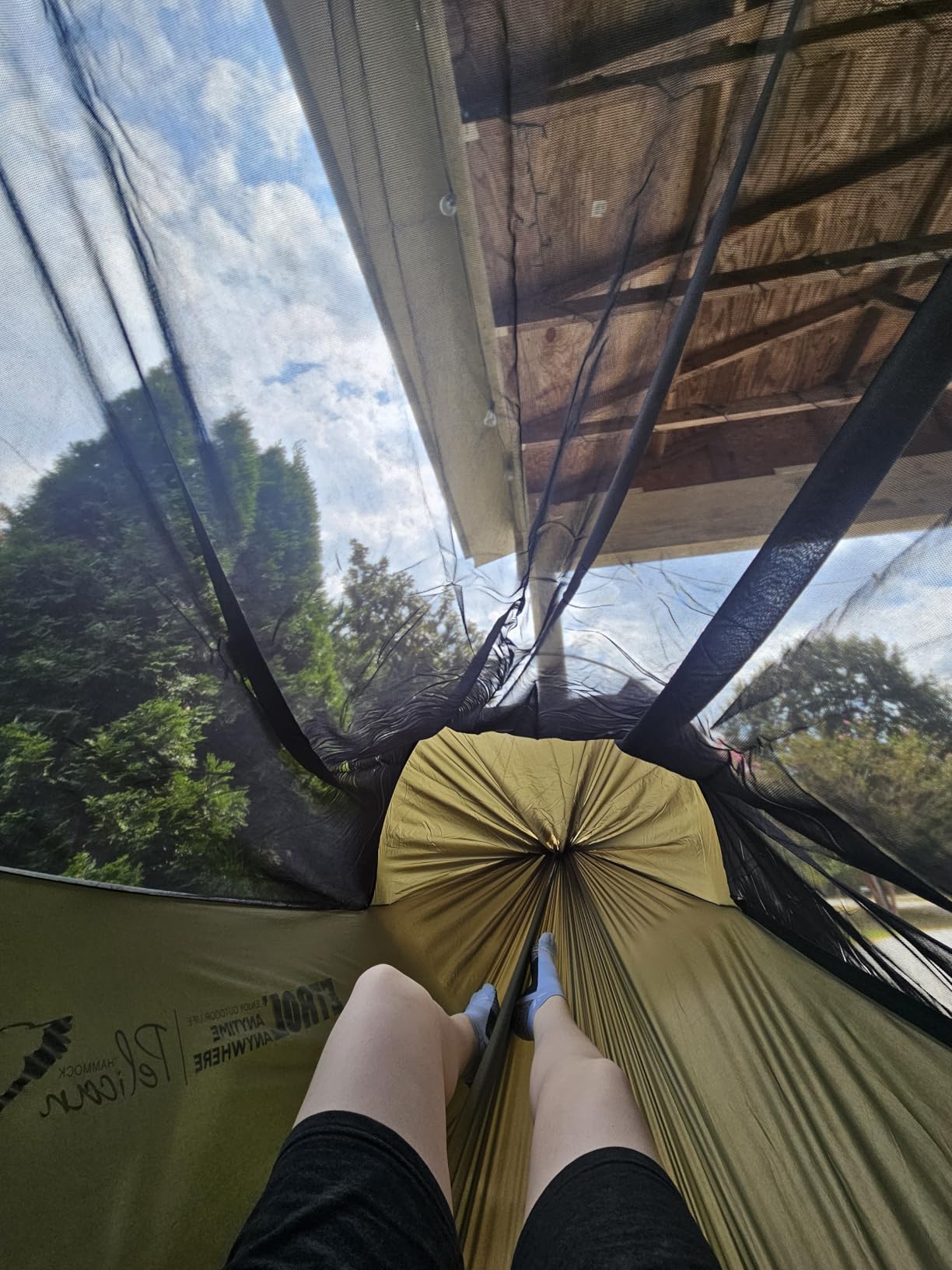 ETROL Camping Hammock with Mosquito Net, 3 in 1 Function Parachute Portable Hammock customer photo 1