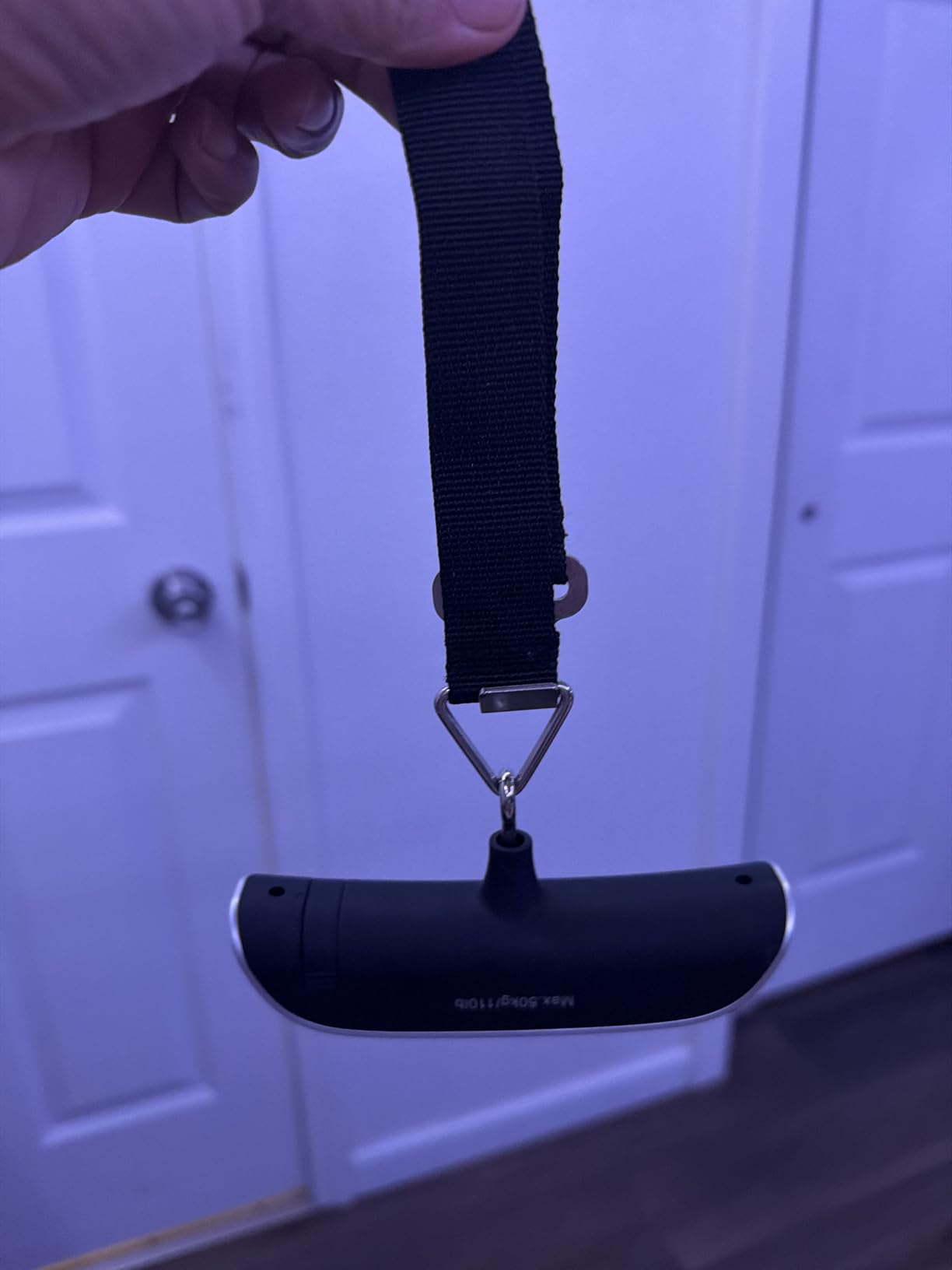 Digital Hanging Luggage Scale with Backlit for Travel, Portable Handheld Suitcase Weight Scale with Hook, 110 Pounds, Battery Included customer photo 2