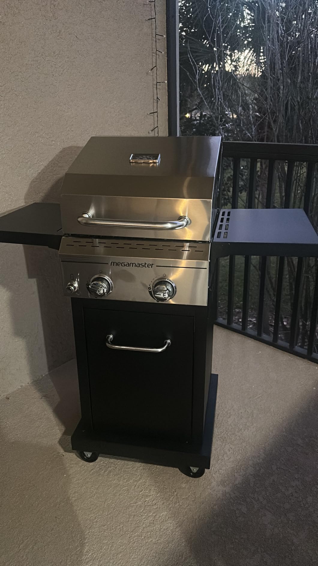 Megamaster Deluxe 2-Burner Gas Grill with Foldable Side Tables, 418 SQ In Cooking Space, 28000 BTUs, Stainless Steel Lid, Propane BBQ Grill for Outdoor Cooking, Patios, Backyards and More - 720-0864MA customer photo 1