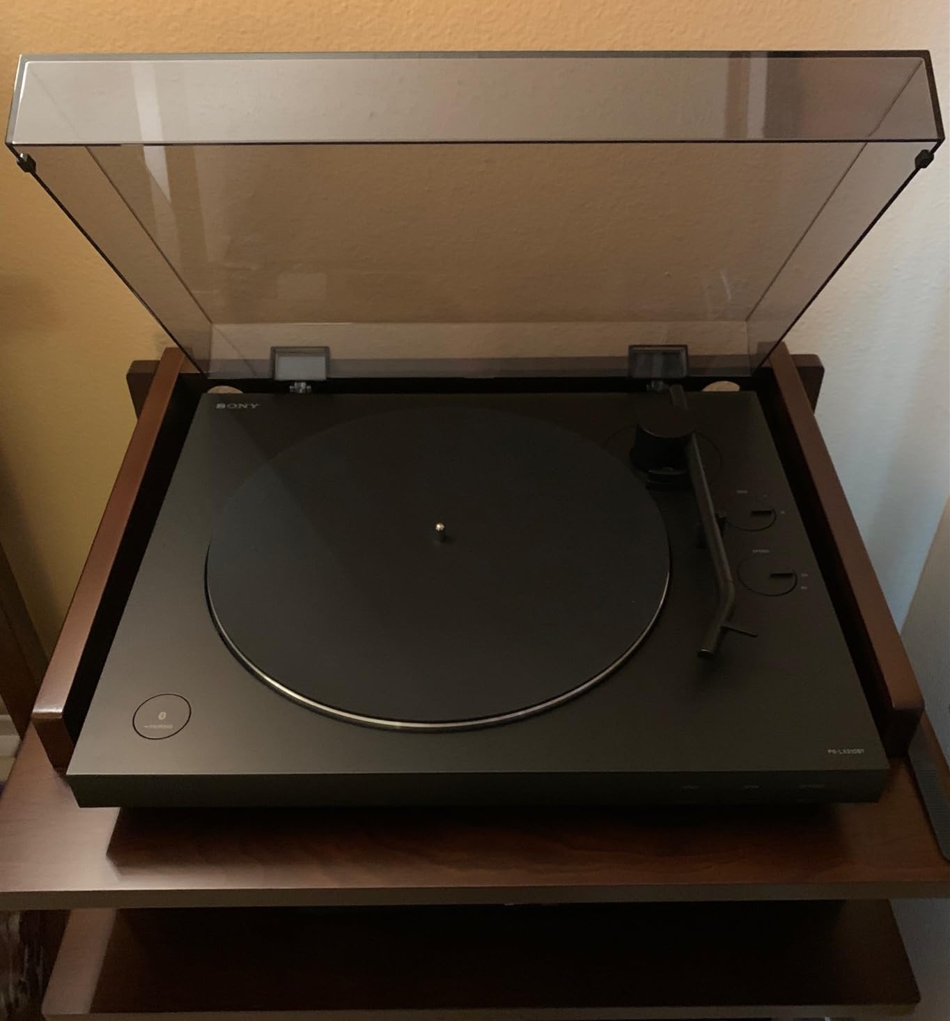 Sony PS-LX310BT Belt Drive Turntable: Fully Automatic Wireless Vinyl Record Player with Bluetooth and USB Output Black customer photo 2