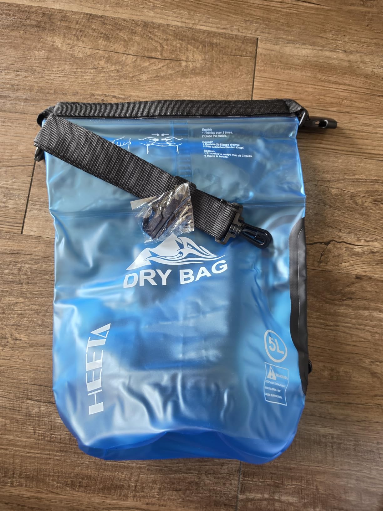 HEETA Dry Bag Waterproof for Women Men, 5L/10L/20L/30L/40L Roll Top Lightweight Dry Storage Bag Backpack with Phone Case for Travel Swimming Boating Kayaking Paddle Board Camping Beach Accessories customer photo 1