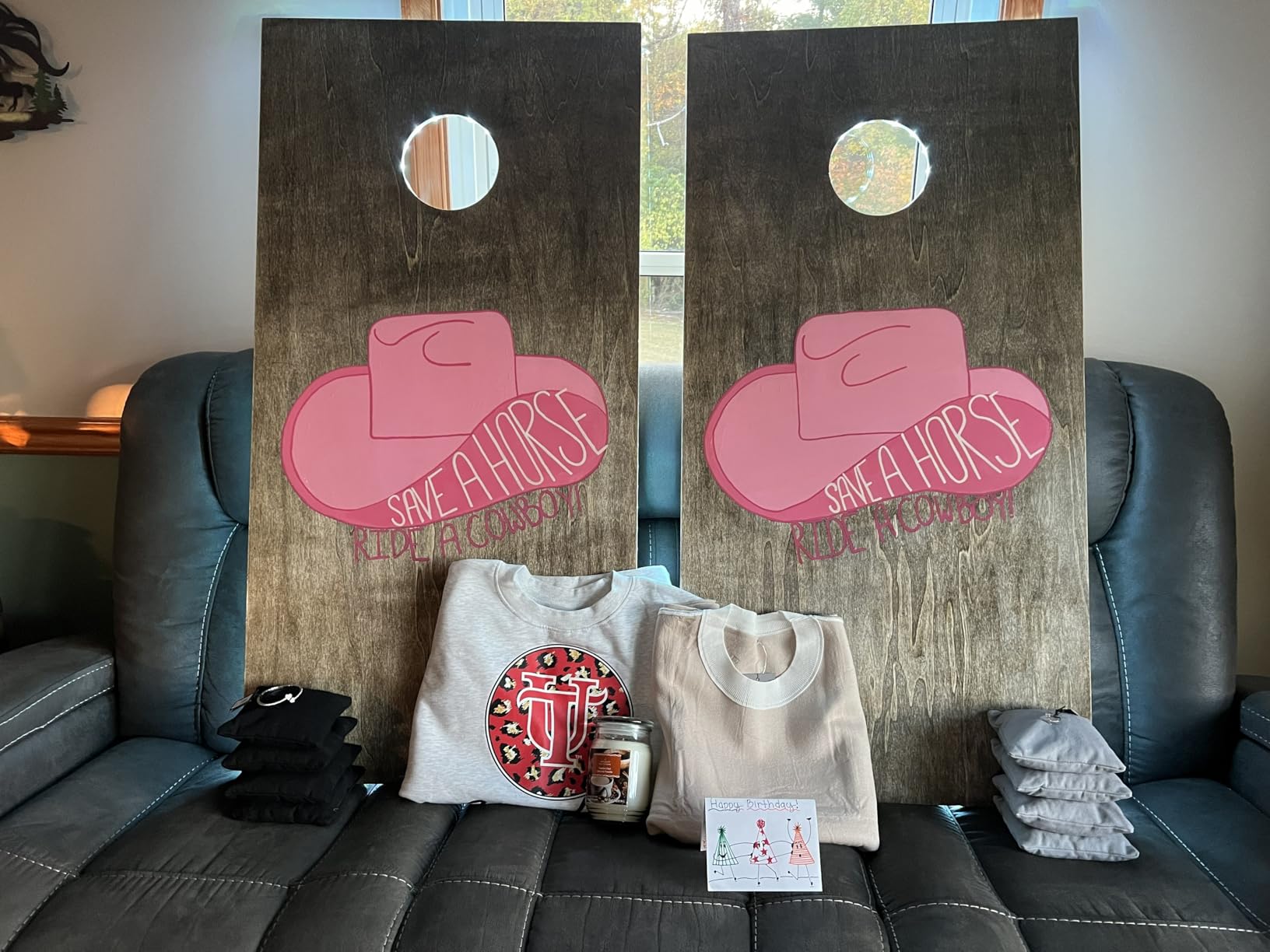 Tailgating Pros Cornhole Boards - 4'x2' & 3'x2' Cornhole Game w/Carrying Case & Set of 8 Corn Hole Bags - 150+ Color Combos! Optional LED Lights customer photo 1