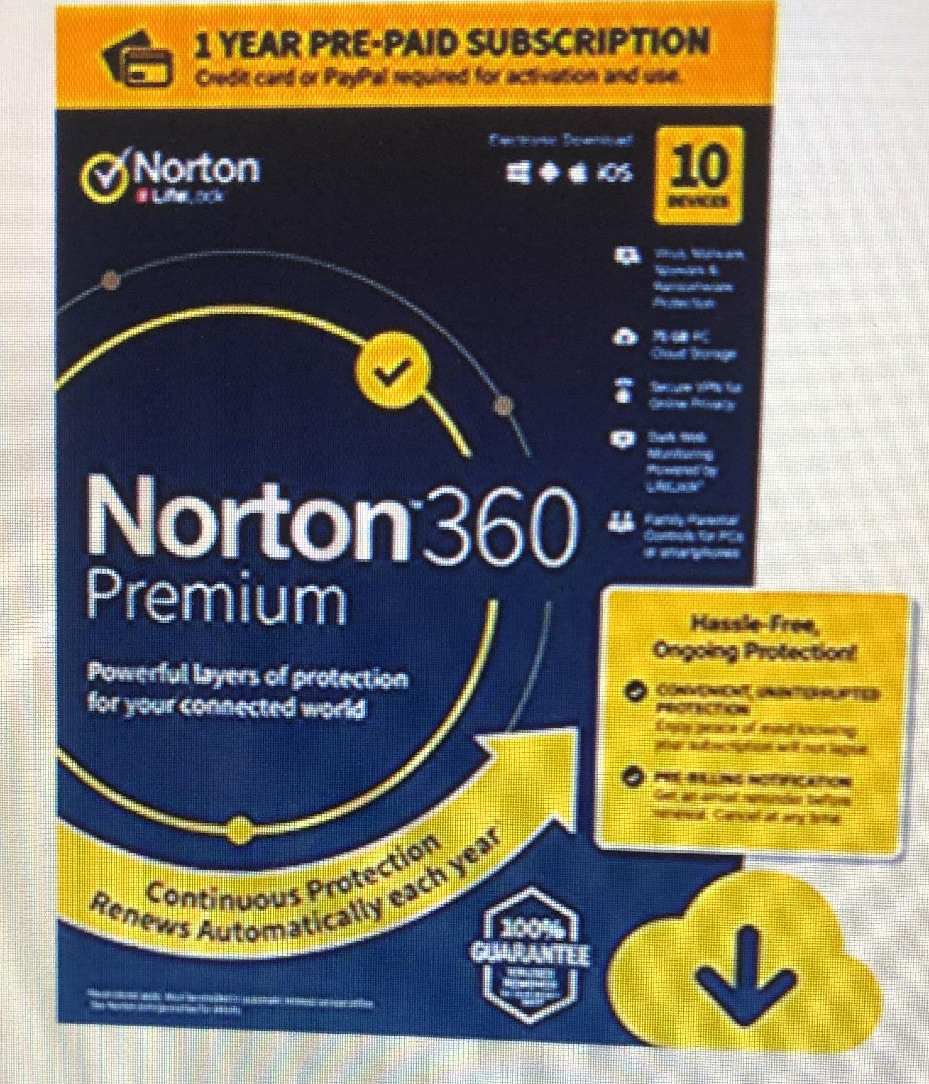 Norton 360 Premium 2026 Ready, Antivirus software for 10 Devices with Auto-Renewal - Includes Advanced AI Scam Protection, VPN, Dark Web Monitoring & PC Cloud Backup [Download] customer photo 1