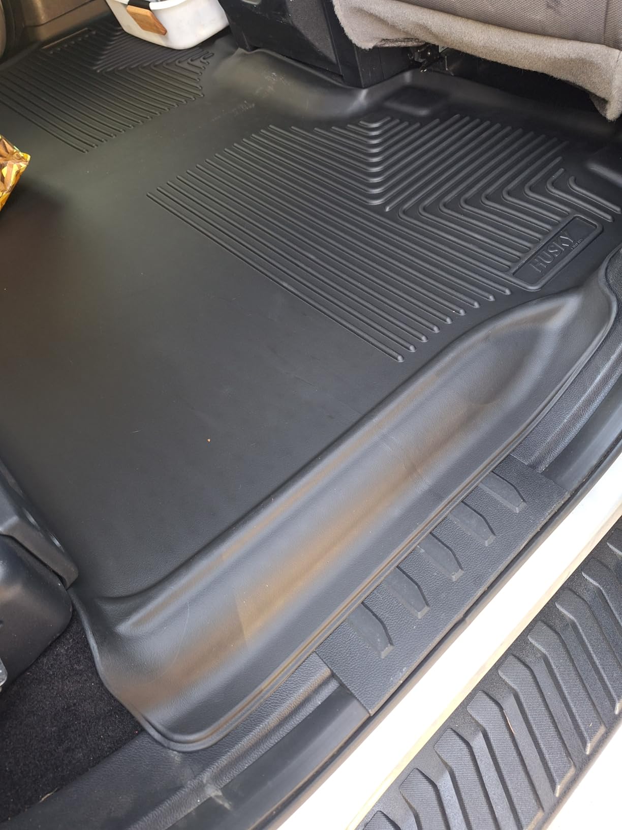 Husky Liners Weatherbeater Floor Mats | Fits 2015-2026 Ford F-150, 2022-2025 Lightning, SuperCrew (Crew Cab) w/Carpet & w/Out Fold Flat Storage | Front & 2nd Row, 3-pc Black - 94041 customer photo 2