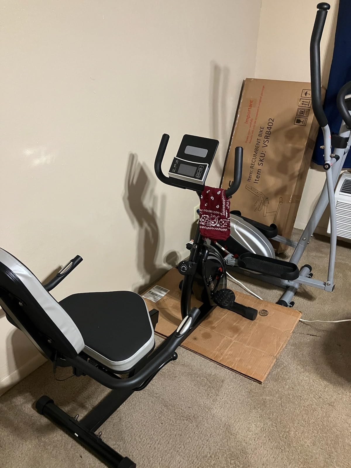 VANSWE Recumbent Exercise Bike for Adults Seniors - Recumbent Bikes for Home with Magnetic Resistance, Bluetooth and App Connectivity, Pulse Sensor customer photo 2