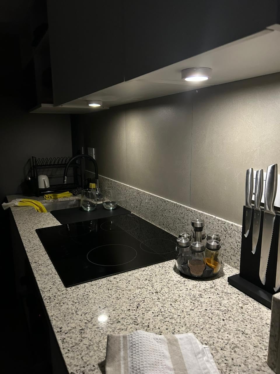 GE Wireless LED Puck Lights, Battery Operated, 20 Lumens, Touch Light, Tap Light, Stick On Lights, Under Cabinet Lighting, Ideal for Kitchen Cabinets, Closets, Garage and More, 4 Pack customer photo 2