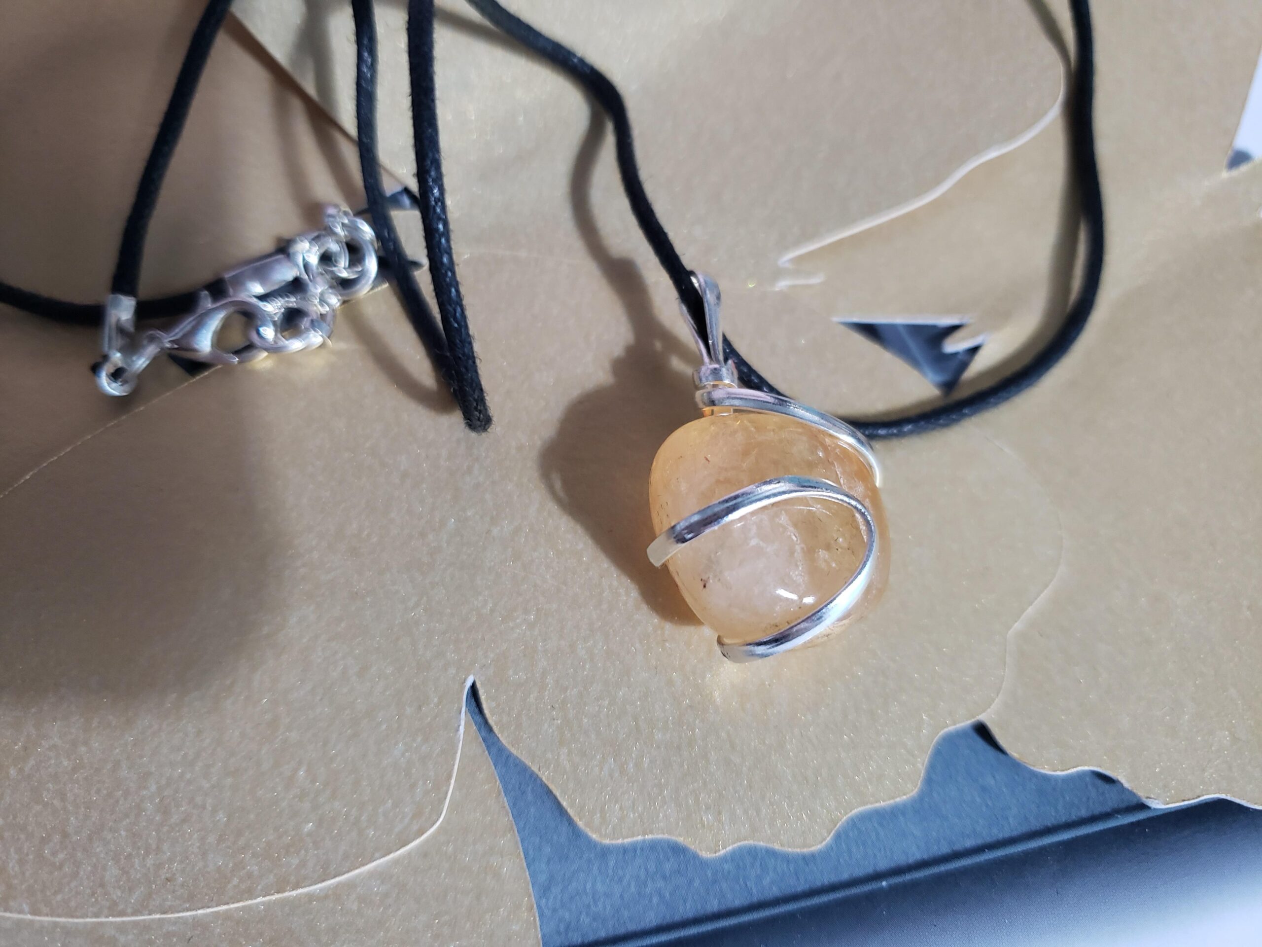 AYANA Citrine Gemstone Pendant Necklace | Natural Crystal Healing | Stone of Joy, Promotes happiness, Wealth, and Abundance customer photo 1