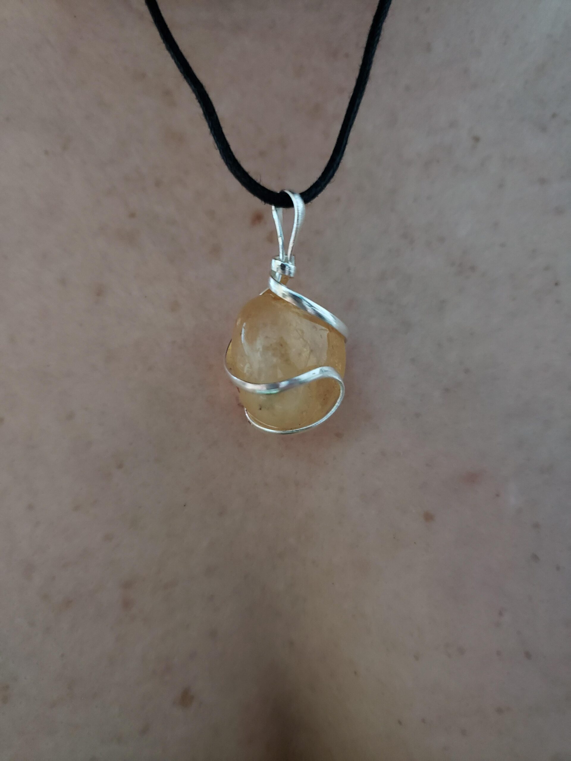AYANA Citrine Gemstone Pendant Necklace | Natural Crystal Healing | Stone of Joy, Promotes happiness, Wealth, and Abundance customer photo 2