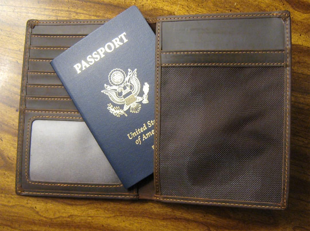 Polare Luxury RFID Blocking Leather Passport Holder Travel Wallet For Men and Women (Dark Brown) customer photo 1