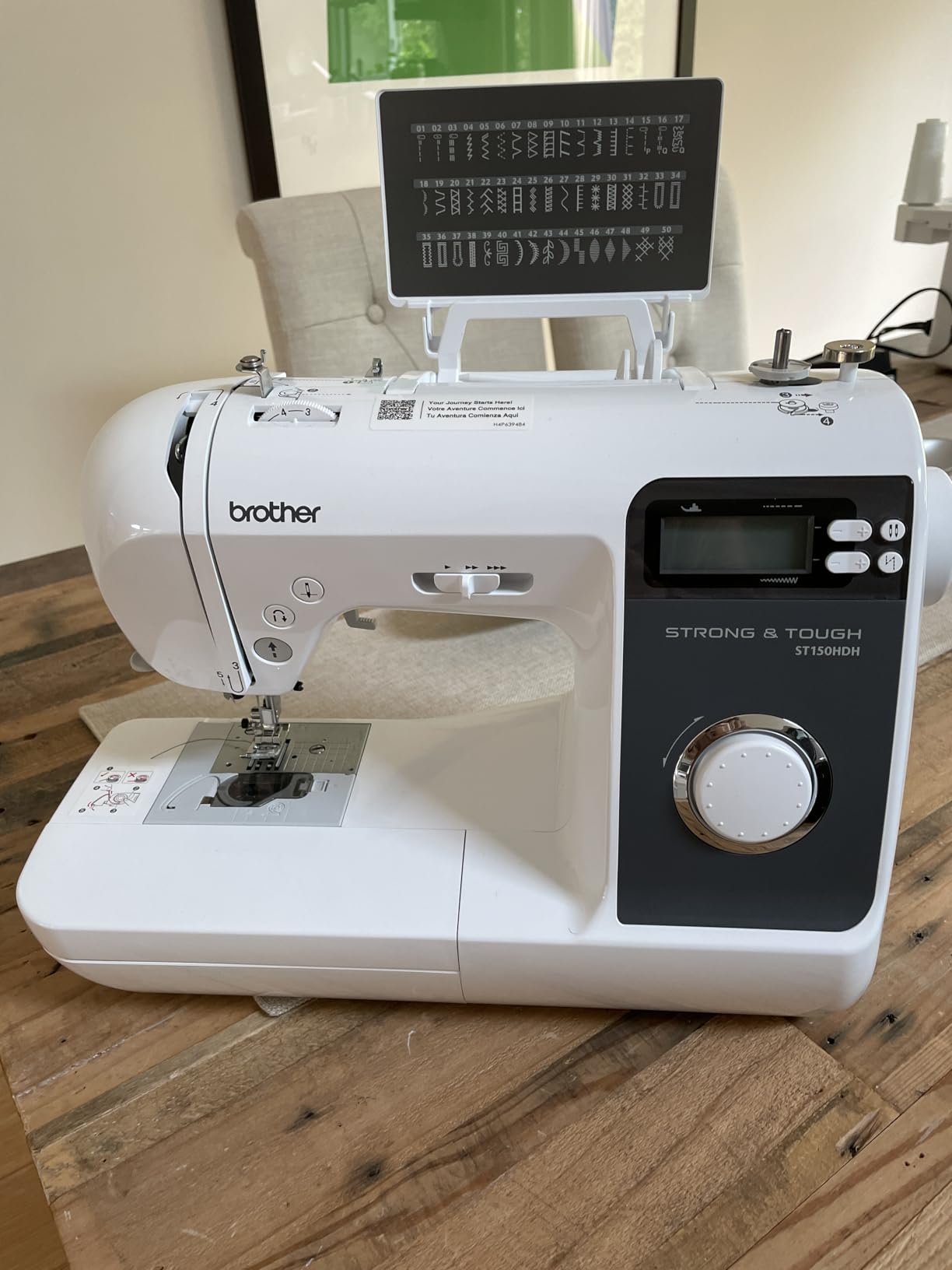 Brother ST150HDH Sewing Machine, Strong & Tough, 50 Built-in Stitches, LCD Display, 9 Included Feet customer photo 1