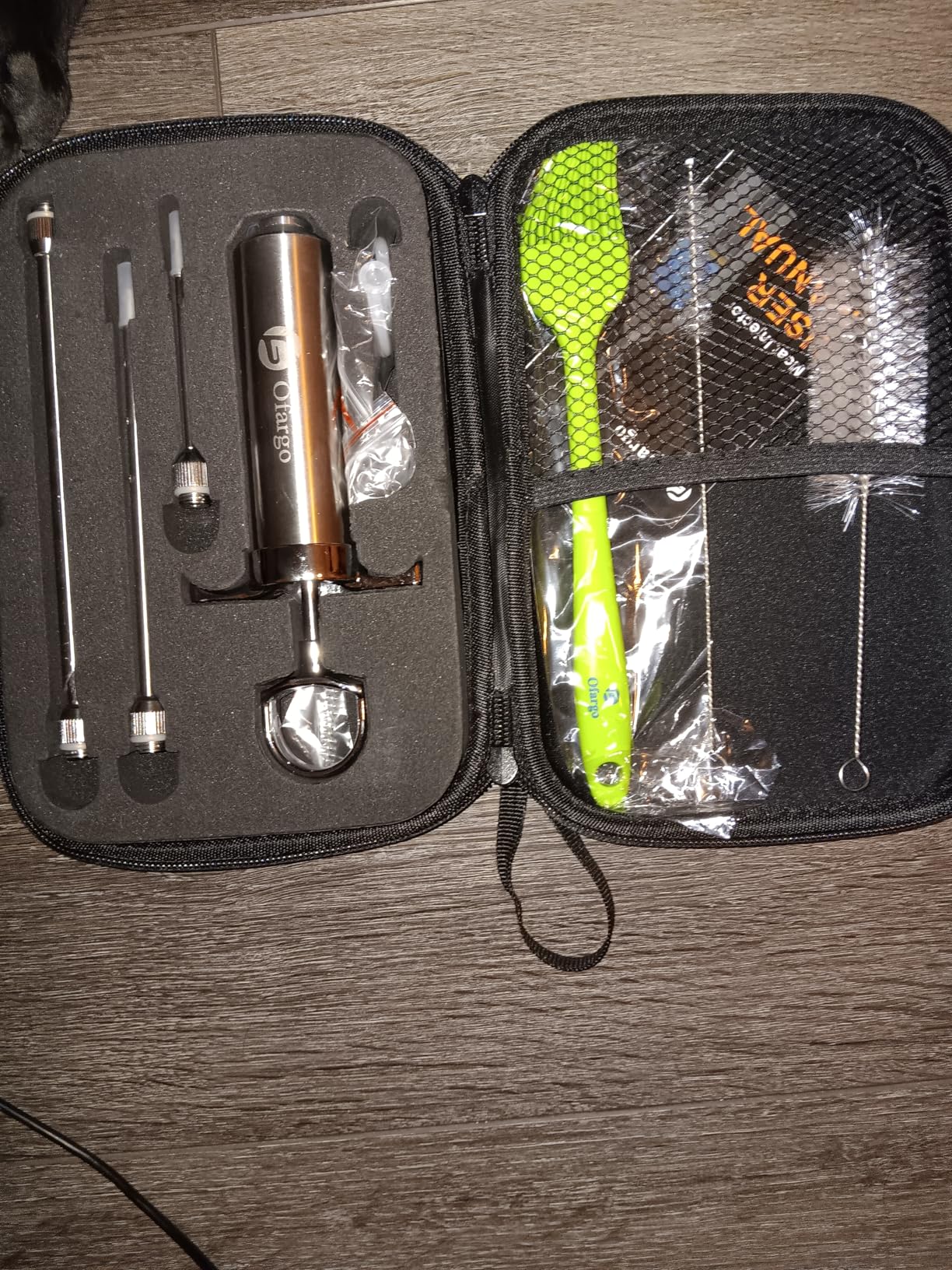 Ofargo Stainless Steel Meat Injector Syringe with 4 Marinade Needles and Travel Case for BBQ Grill Smoker, Mother Day Gifts for Mom Men Dad Husband Him customer photo 1