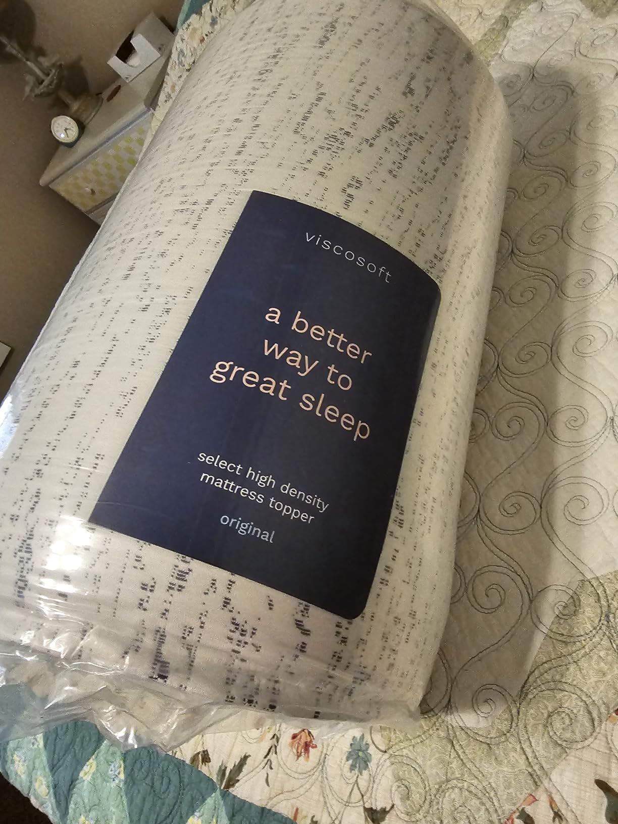 ViscoSoft 3 Inch Memory Foam Mattress Topper King - Select High Density - (Gel-Infused and Ventilated) Mattress Pad with Soft Removable Bamboo-Rayon Cover customer photo 1