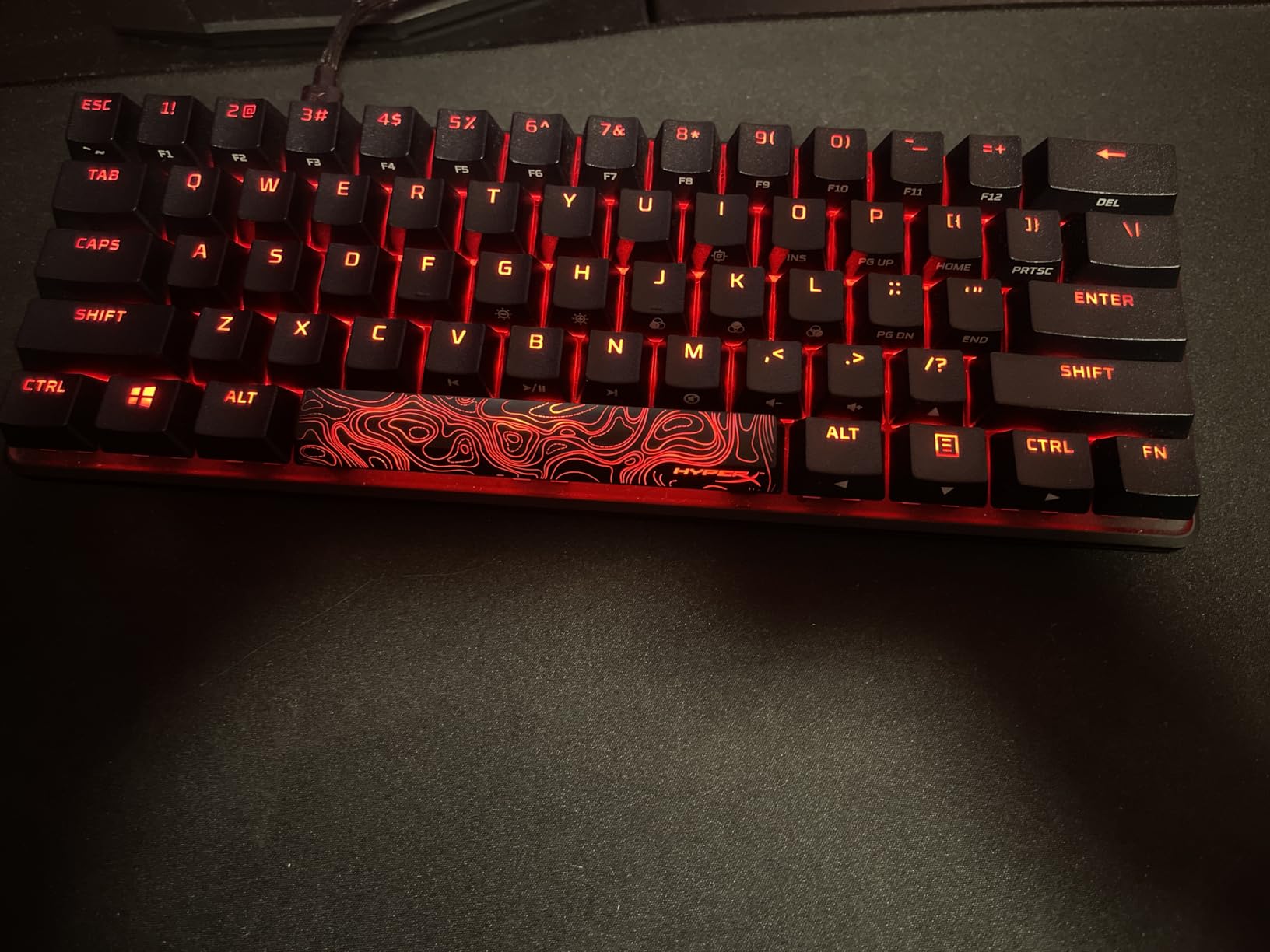 HyperX Alloy Origins - Mechanical Gaming Keyboard, Software-Controlled Light & Macro Customization, Compact Form Factor, RGB LED Backlit - Linear HyperX Red Switch (Black) customer photo 1