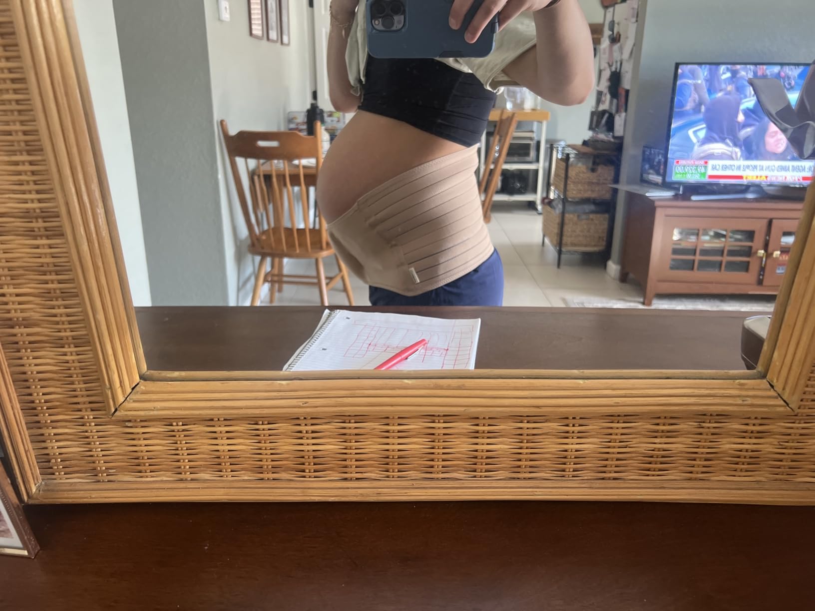 3 in 1 Postpartum Belly Support Recovery Wrap - Postpartum Belly Band, After Birth Brace, Slimming Girdles, Body Shaper Waist Shapewear (Midnight Black, M/L) customer photo 1