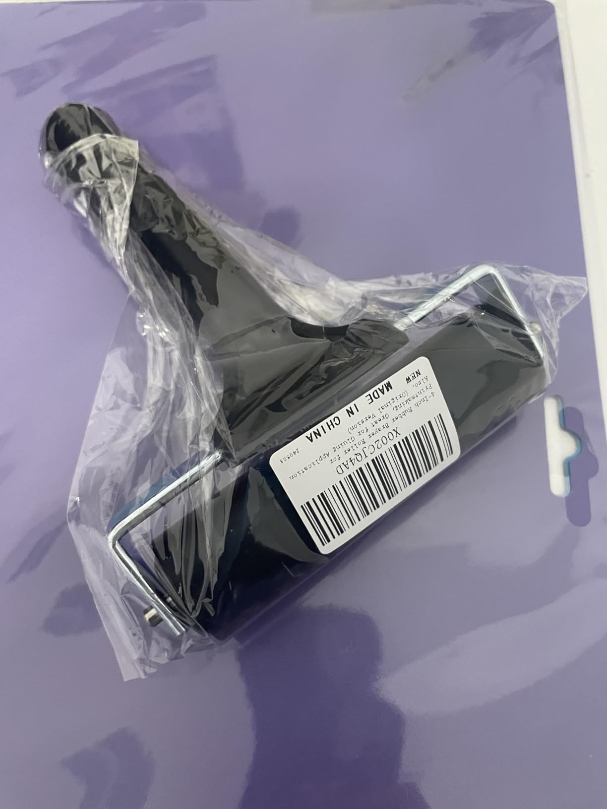 4-Inch Rubber Brayer Roller for Printmaking, Great for Gluing Application Also customer photo 1