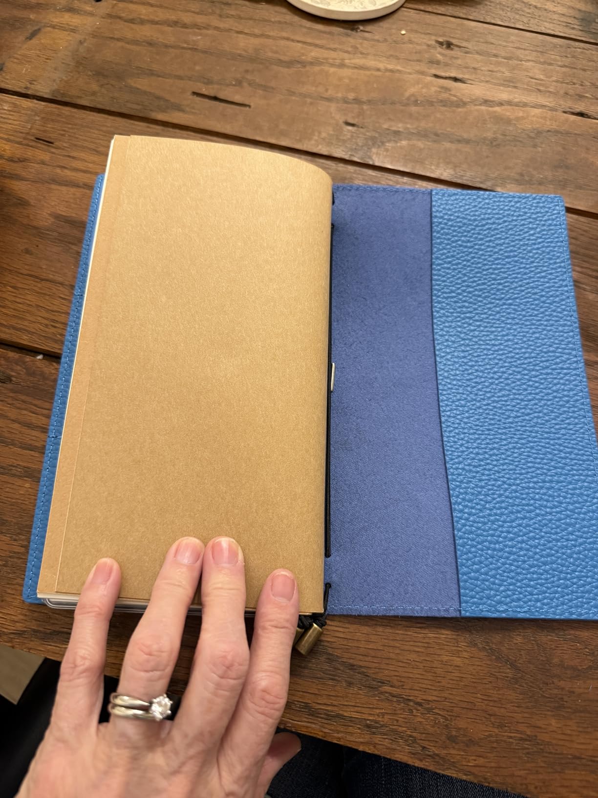 WANDERINGS Regular Size Travelers Notebook with Pockets - 4.5