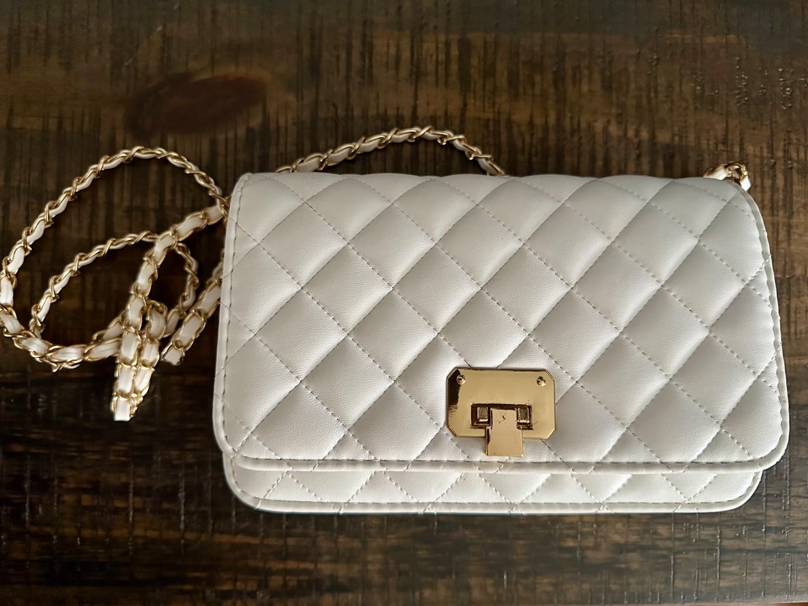 Women Leather Shoulder Bag Fashion Clutch Handbag Quilted Designer Crossbody Bag with Chain Strap customer photo 1