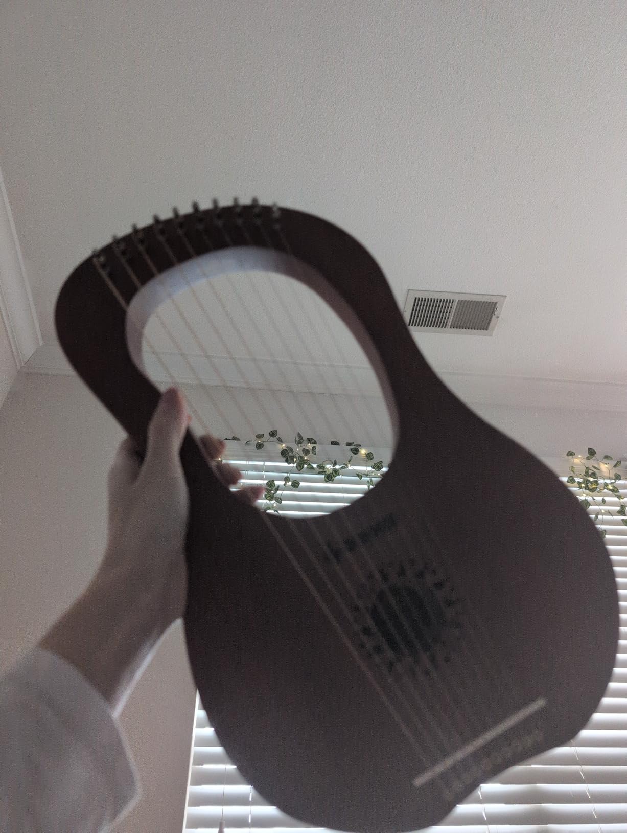 Donner Lyre Harp, 7 Metal Strings, Mahogany Body and Bone Saddle DLH-001 Lyre Harp for Beginner Kids with Tuning Wrench, Spare String Set, Black Gig Bag, Manual, Ancient Greece Style customer photo 1