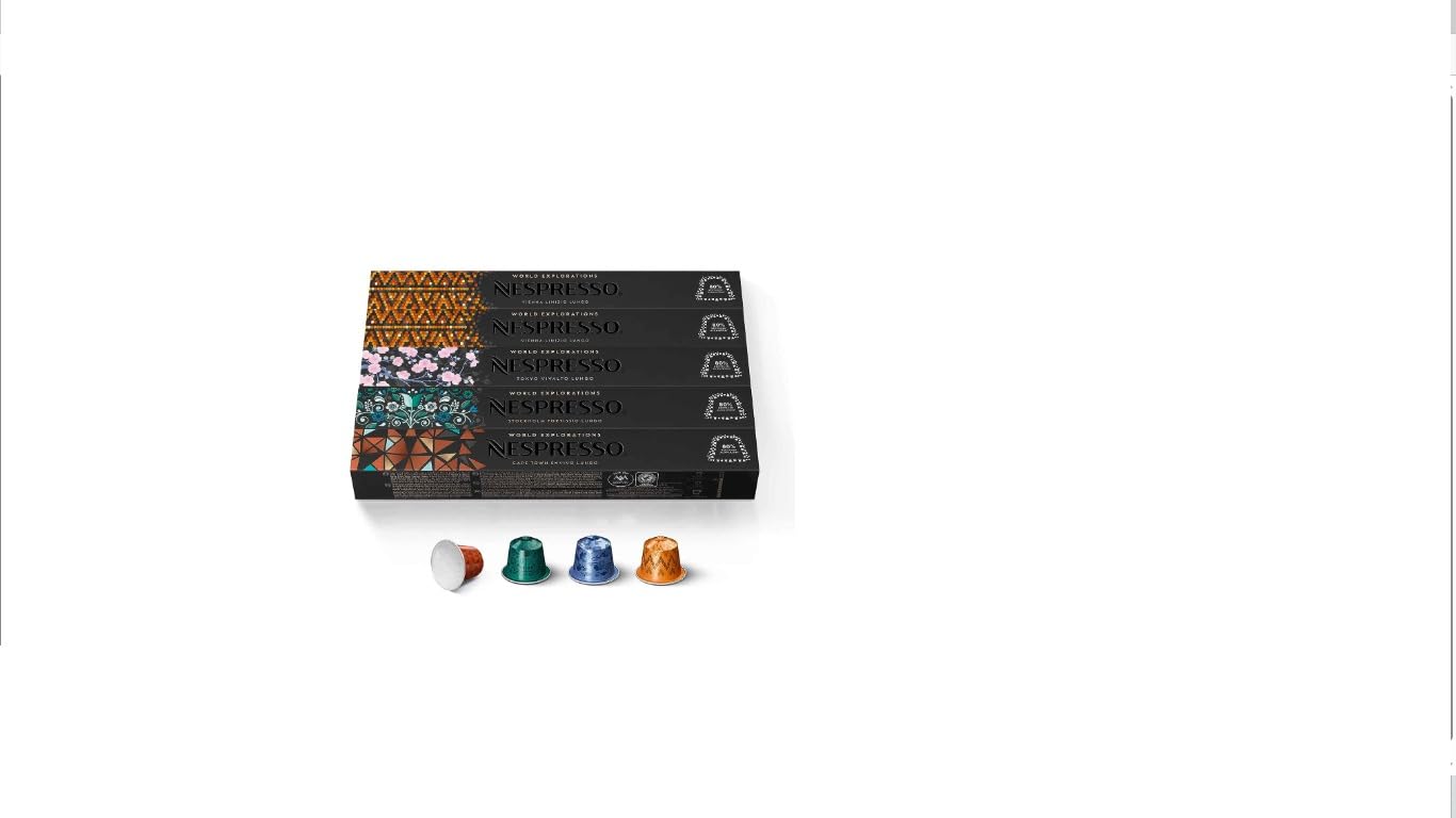 Nespresso Capsules Original Line, Morning Lungo Blends Variety Pack, Mild to Medium to Dark Roast Coffee, 50-Count Coffee Pods customer photo 1