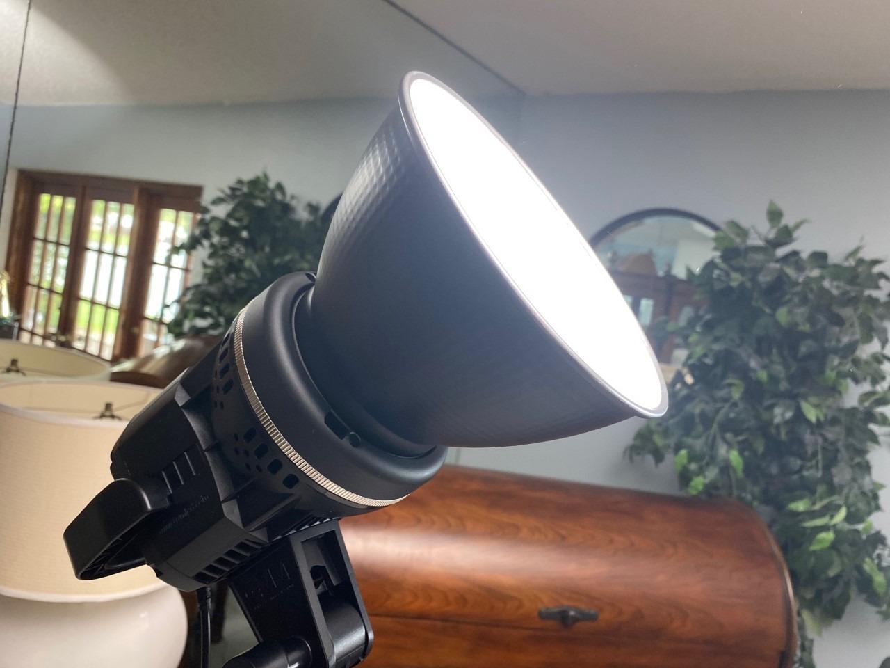 GVM 200W LED Video Light, 2700K-6800K Continuous Output Lighting LED COB Light with DMX/Bluetooth App Control, YouTube Studio Light for Film Recording Photography, CRI 97+ customer photo 2