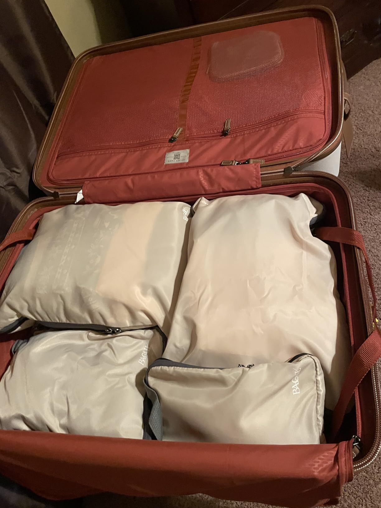 BAGAIL Compression Packing Cubes (Half Mesh, 6-Black) customer photo 1