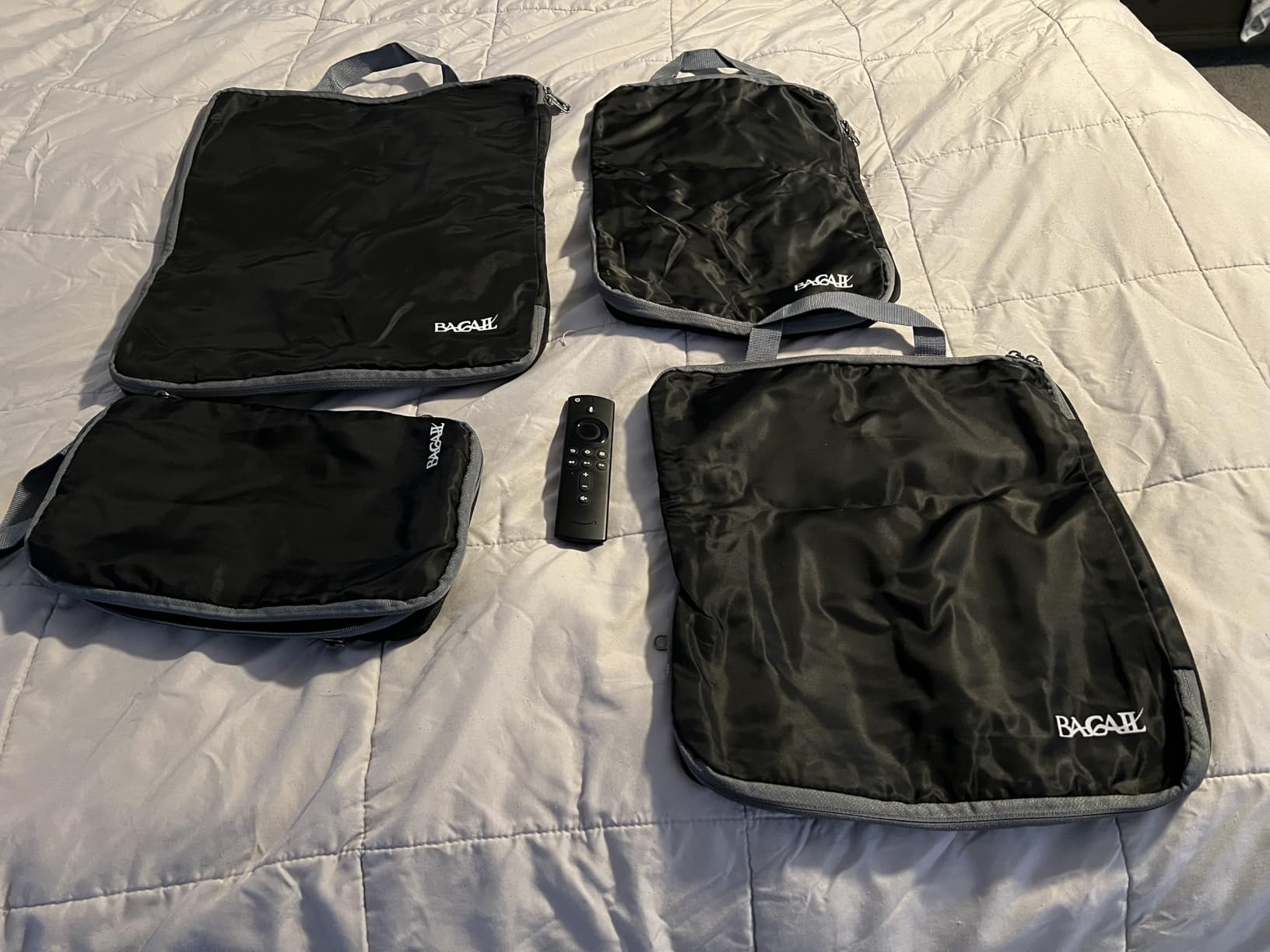 BAGAIL Compression Packing Cubes (Half Mesh, 6-Black) customer photo 2