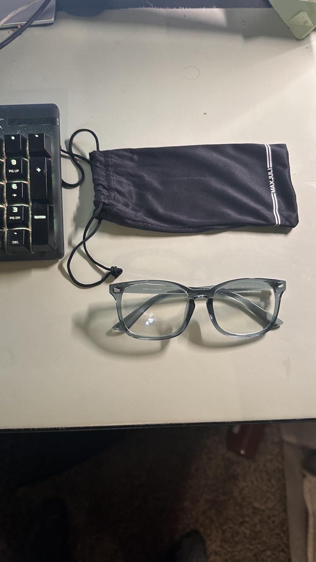 MAXJULI Blue Light Blocking Glasses, Computer Reading/Gaming/TV/Phones Glasses for Women Men (Transparent) customer photo 1