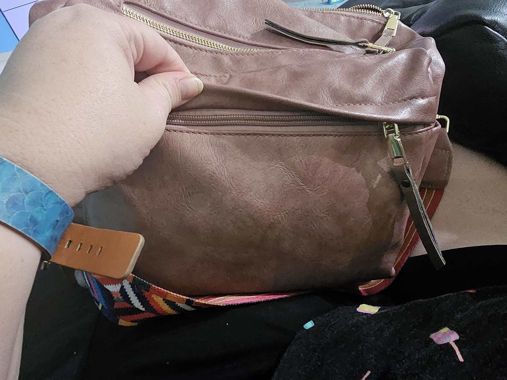 Women's Fashion Backpack Purse Multipurpose Design Convertible Satchel Handbags Shoulder Bag Travel bag customer photo 2