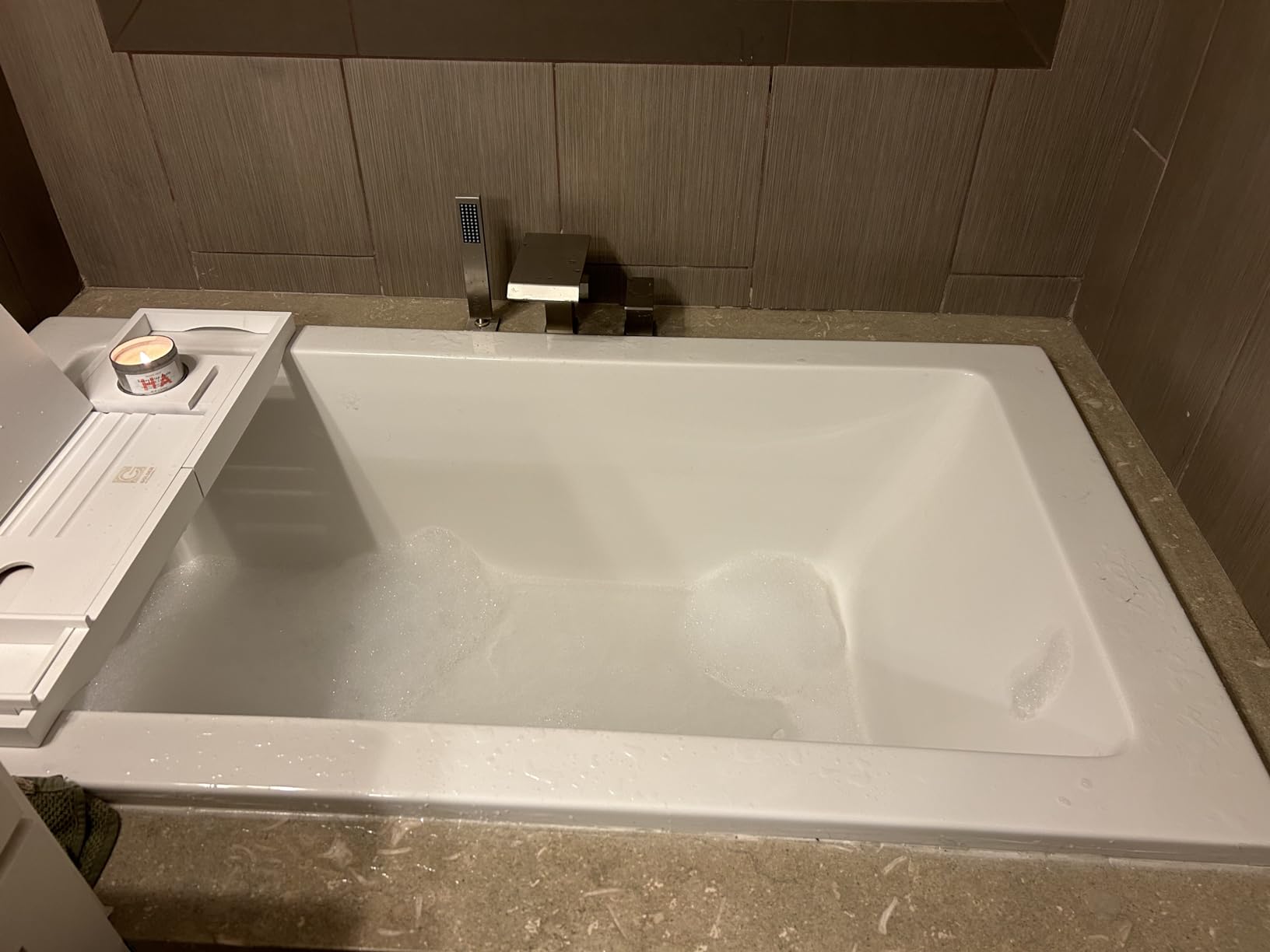 Fine Fixtures Drop In White Soaking Bathtub, Fiberglass Acrylic Material, 72