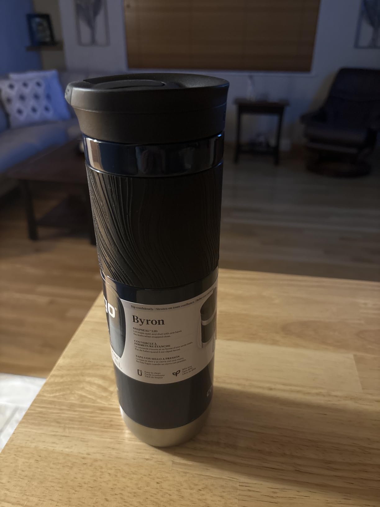 Contigo Byron Vacuum-Insulated Stainless Steel Travel Mug with Leak-Proof Lid Reusable Coffee Mug or Water Bottle BPA-Free 16oz Licorice Keeps Beverages Hot for 6 Hours or Cold for 12 Hours customer photo 1