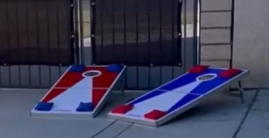 GoSports 4 x 2 ft Ultra Portable Cornhole Board Set - Choose LED Lights or Standard - Regulation Size Corn Hole Games for Adults, Perfect for Tailgating and Camping - Includes 8 Bean Bags & Rules customer photo 1