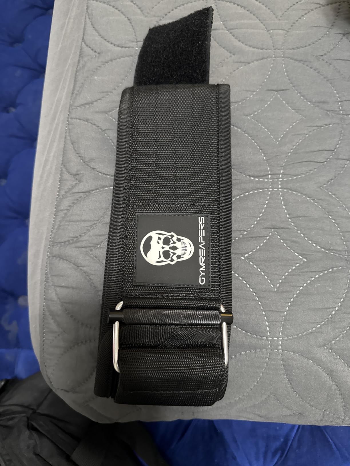 Gymreapers Quick Locking Weight Lifting Belt for Men Gym Belt for Powerlifting Deadlift Belt with 4 Inch Neoprene Metal Buckle Back Support Weightlifting Belt Women customer photo 1