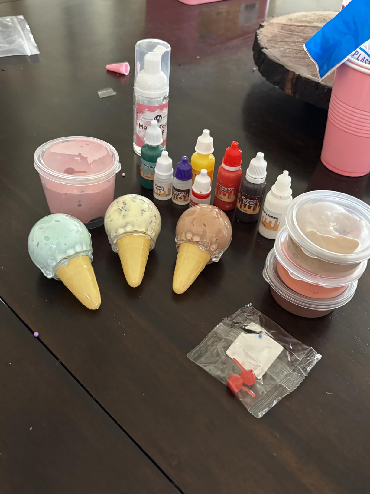 Original Stationery Ice Cream Slime Kit for Girls Toys, DIY Cherry-Scented Slime Making Set with 31 Pieces, Fun Arts and Crafts for Kids Ages 8-12, Birthday Gift customer photo 2