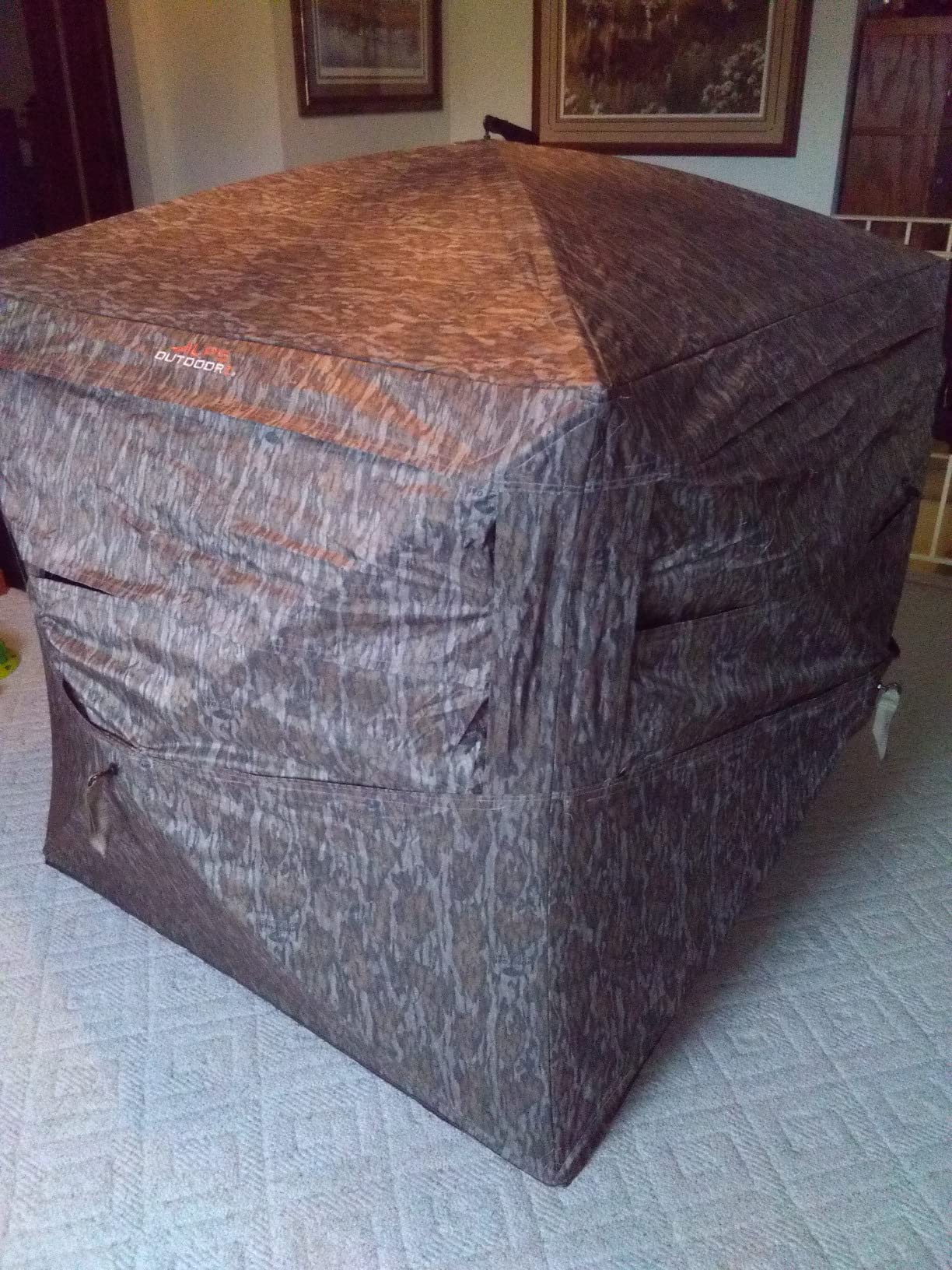 ALPS OutdoorZ Deception Pop Up Hunting Blind Featuring Unique Small Footprint Four Hub Design, Wide Windows with Silent Open, Extra Large Easy Access Door customer photo 1