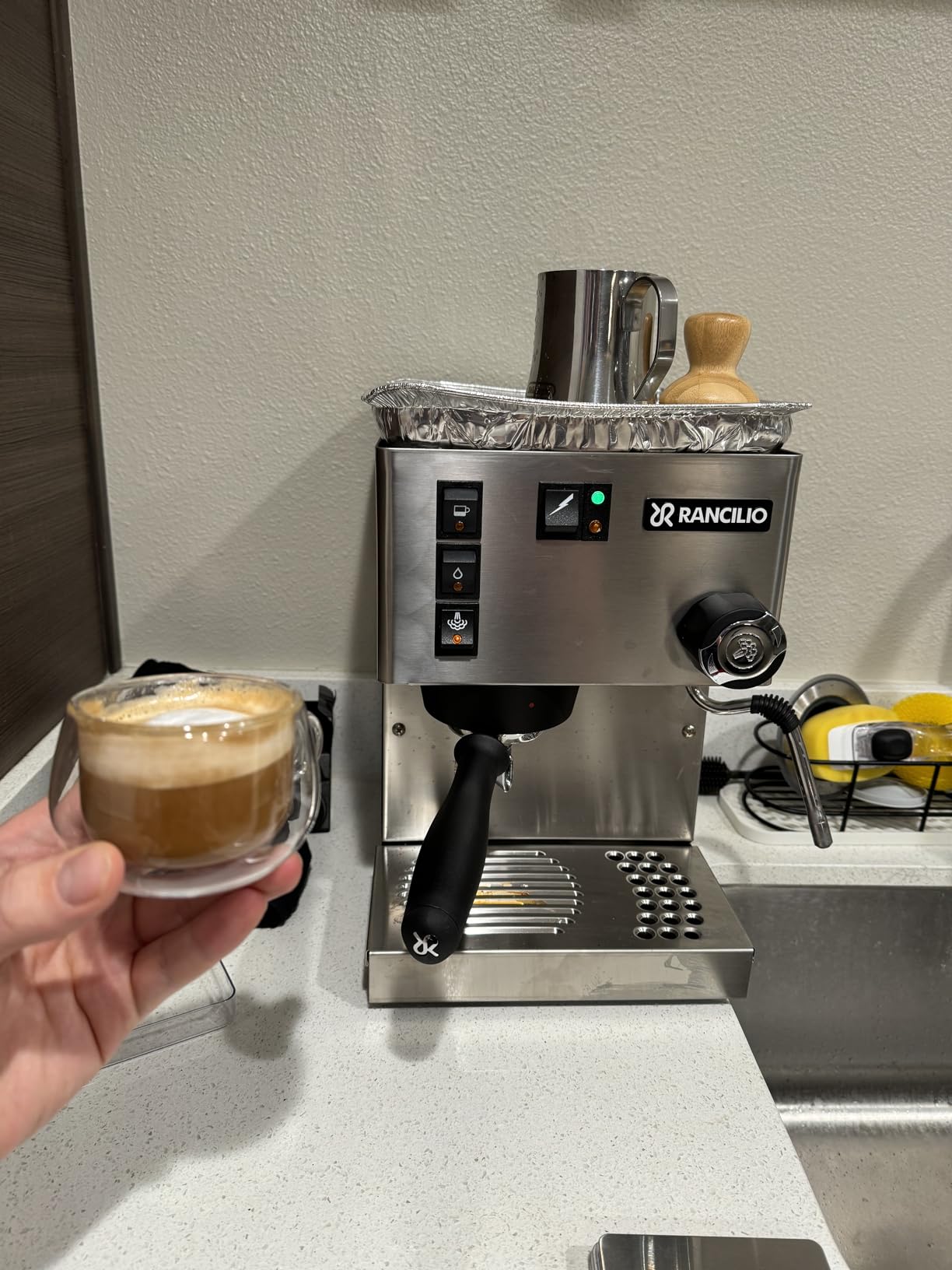 Rancilio Silvia Espresso Machine, Stainless Steel customer photo 2