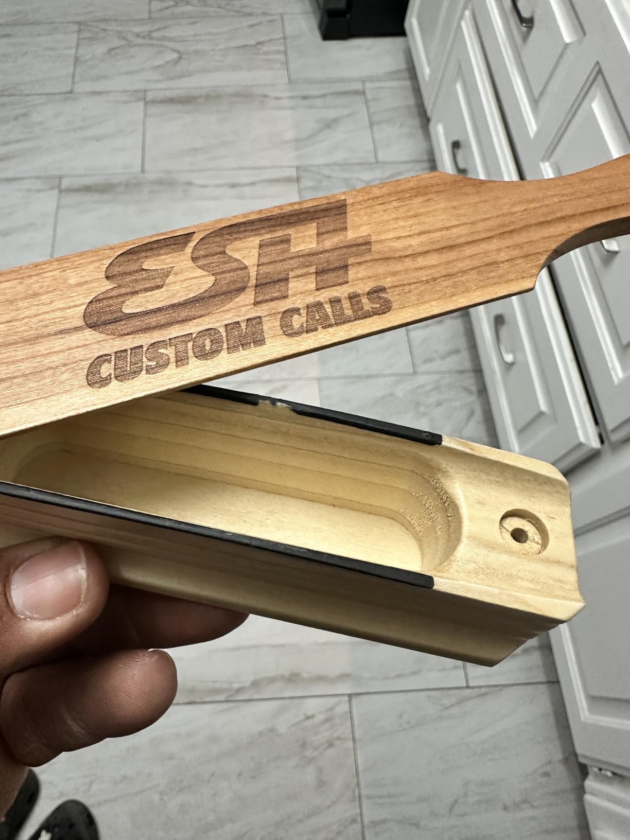 ESH Custom Calls Turkey Box Call for Hunting - Wooden Gobbler Turkey Caller with Realistic Hen Sounds - Turkey Hunting Accessories for Beginner and Pro Hunters customer photo 1