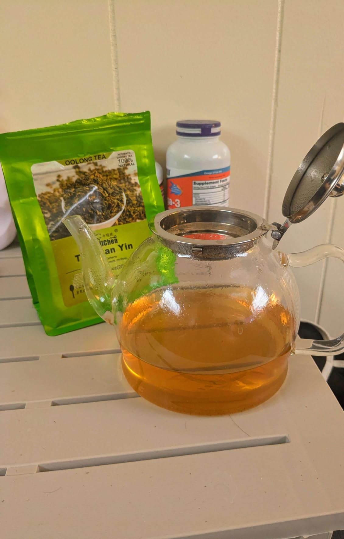 FullChea - Oolong Tea 8.8oz / 250g - Anxi Tieguanyin Chinese Tea - Loose Leaf - Tie Guan Yin - Iron Goddess of Mercy - Fruit Aroma - Aids digestion Tea customer photo 1